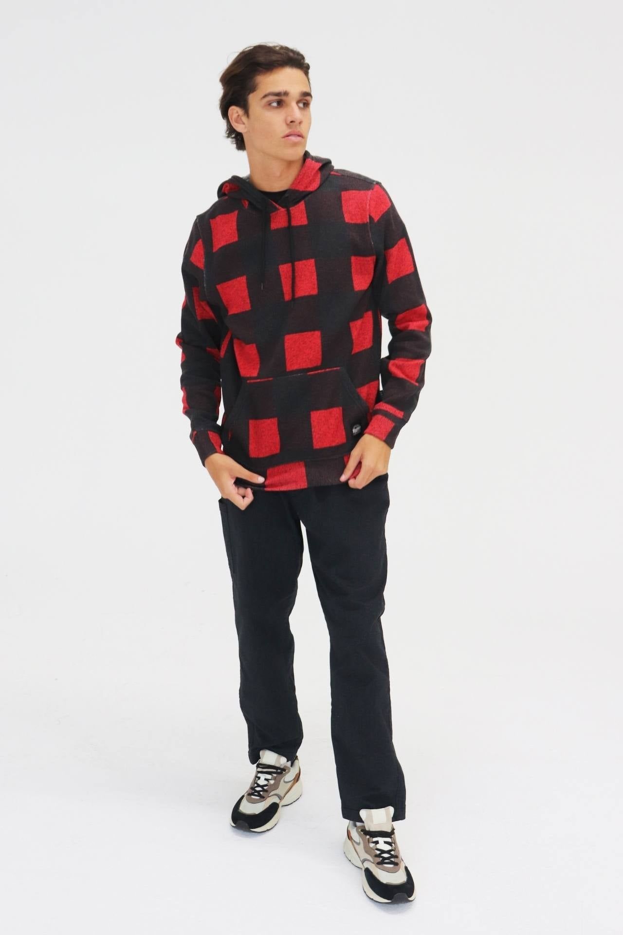 Red Plaid Cozy Pullover sold by Brooklyn Cloth product image thumbnail 4