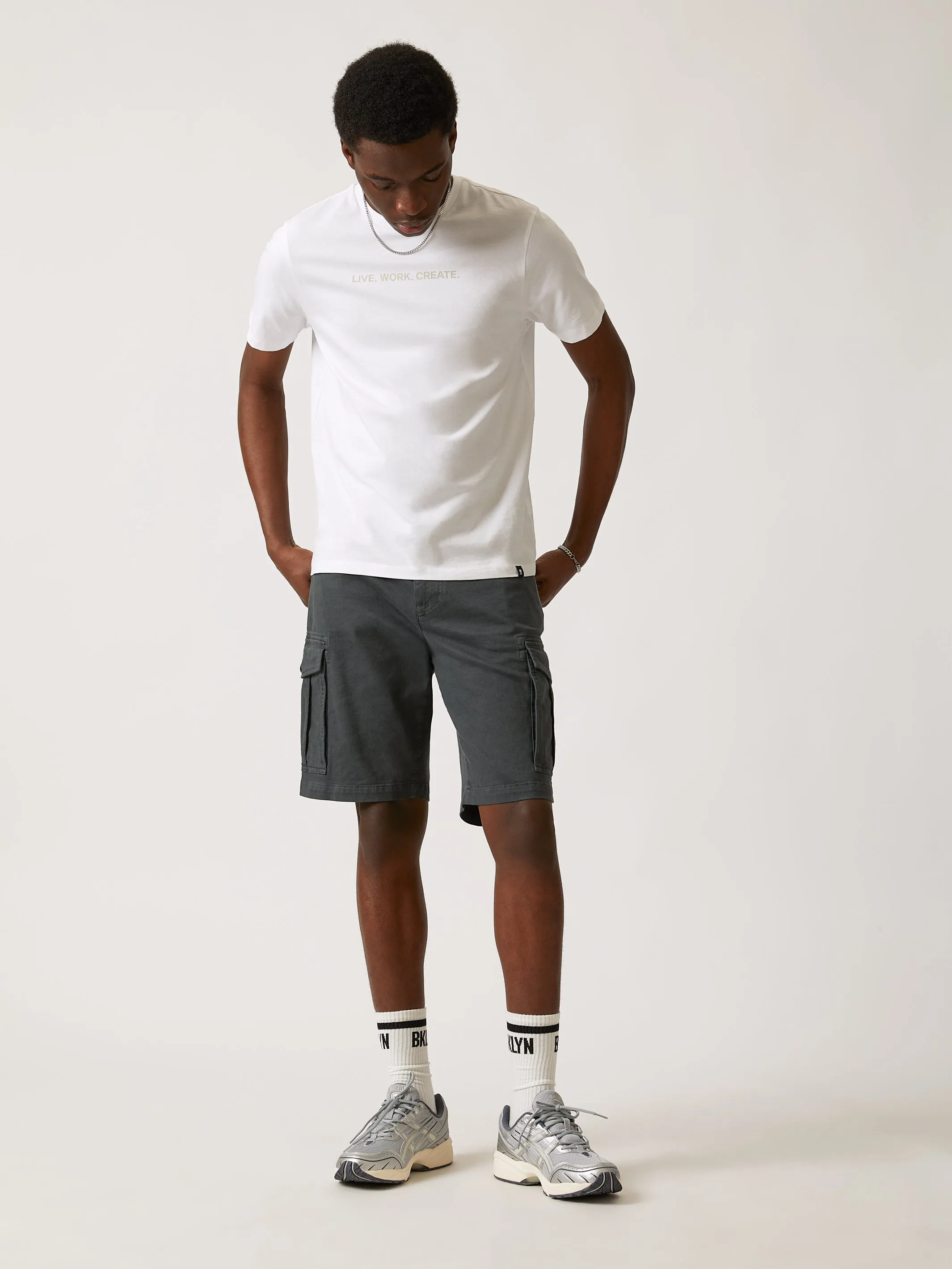 Men's Cargo Shorts in Asphalt sold by Brooklyn Industries product image thumbnail 3