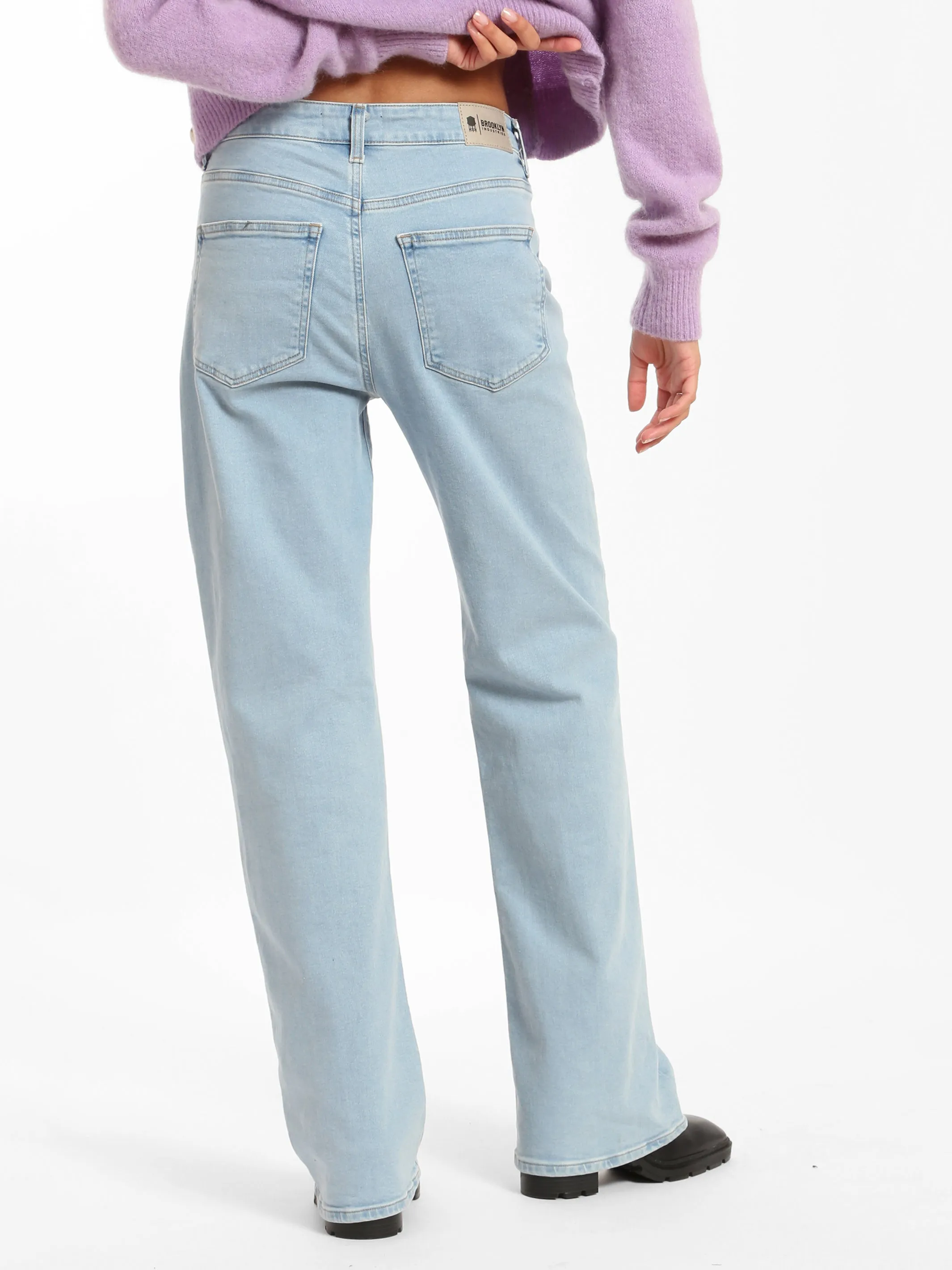 Park High Rise Wide Leg Jeans in Bleached Denim sold by Brooklyn Industries product image thumbnail 2