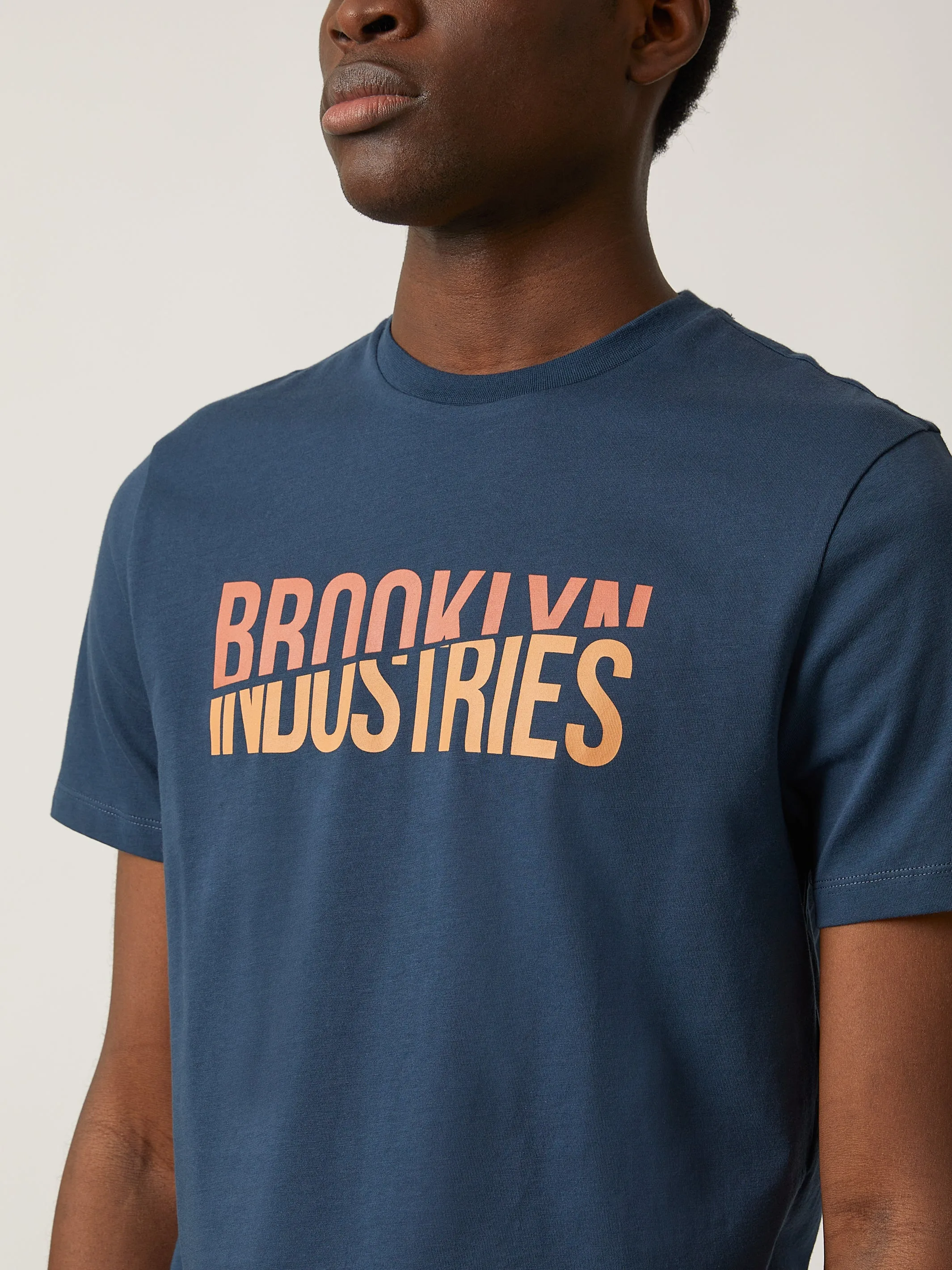 Men's Split T-shirt in Moonlit Ocean sold by Brooklyn Industries product image thumbnail 5