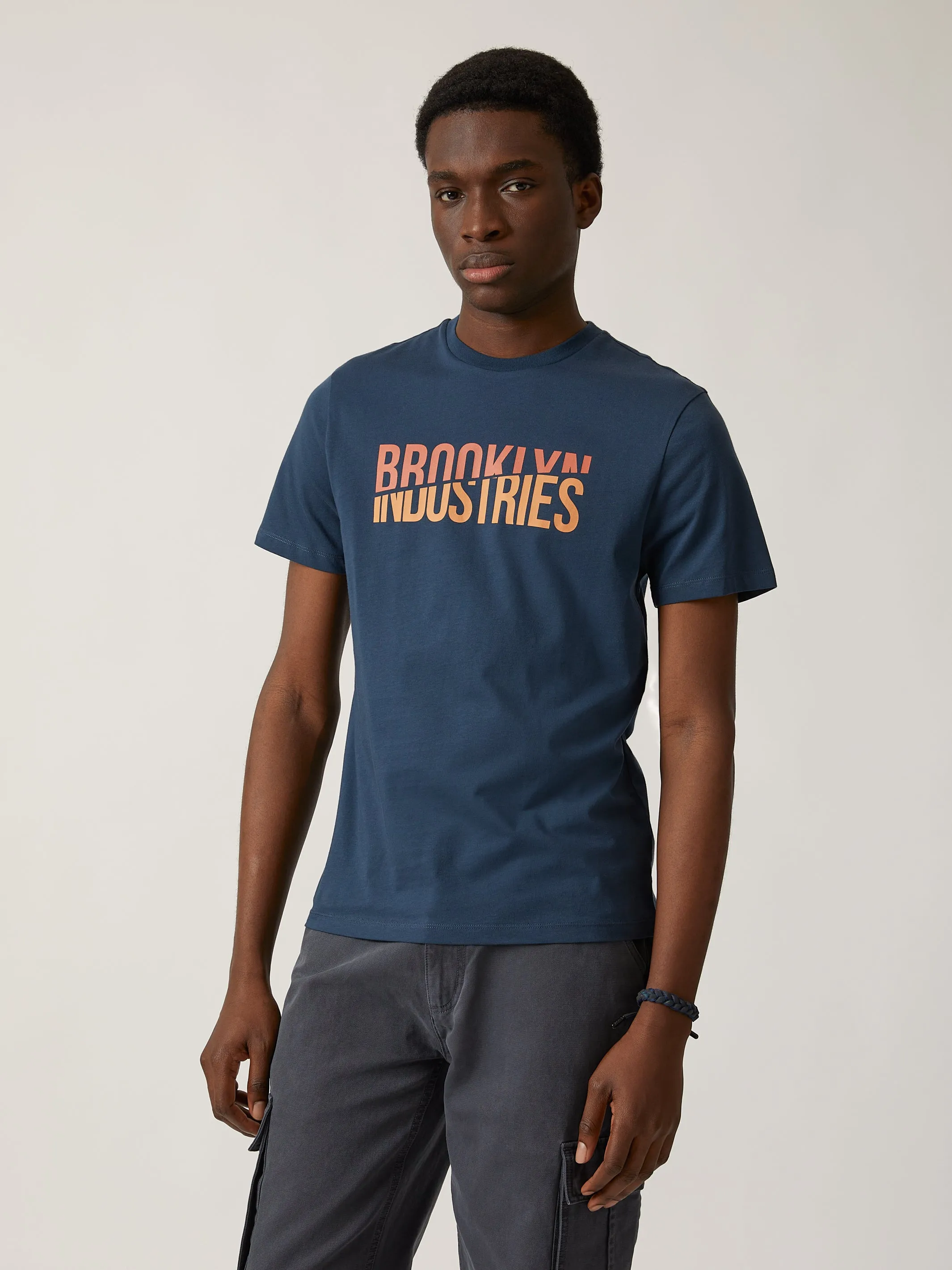 Men's Split T-shirt in Moonlit Ocean sold by Brooklyn Industries product image thumbnail 4