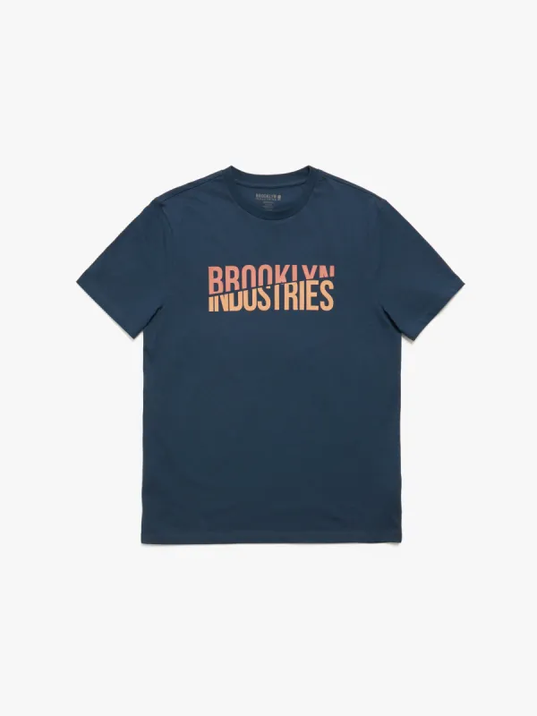 Men's Split T-shirt in Moonlit Ocean sold by Brooklyn Industries