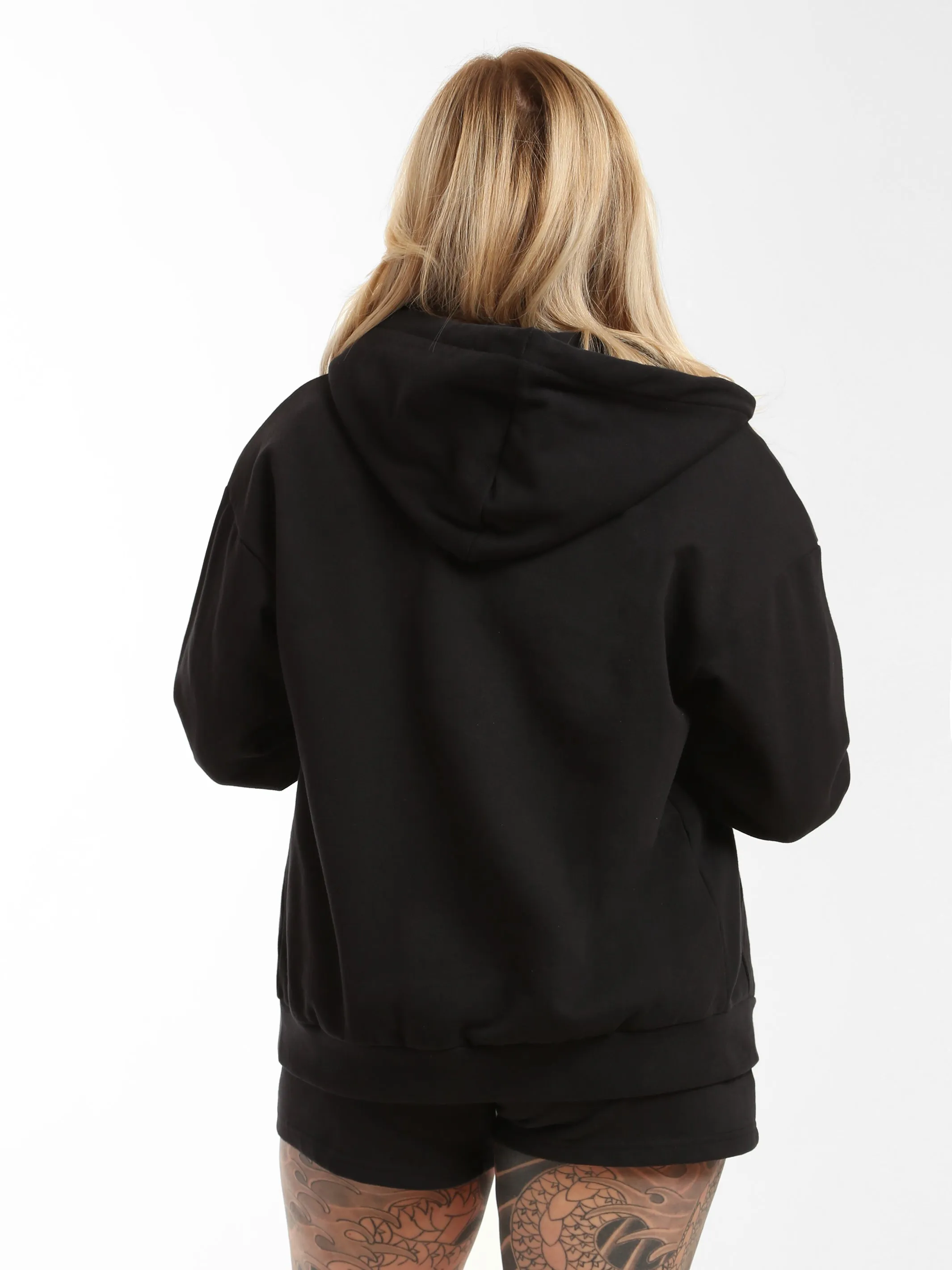 Women's "Brooklyn NY" Zip-Up Hoodie in Black sold by Brooklyn Industries product image thumbnail 4