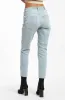 Court High Rise Cropped Straight Leg Jeans in Bleached Denim sold by Brooklyn Industries
