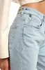 Court High Rise Cropped Straight Leg Jeans in Bleached Denim sold by Brooklyn Industries