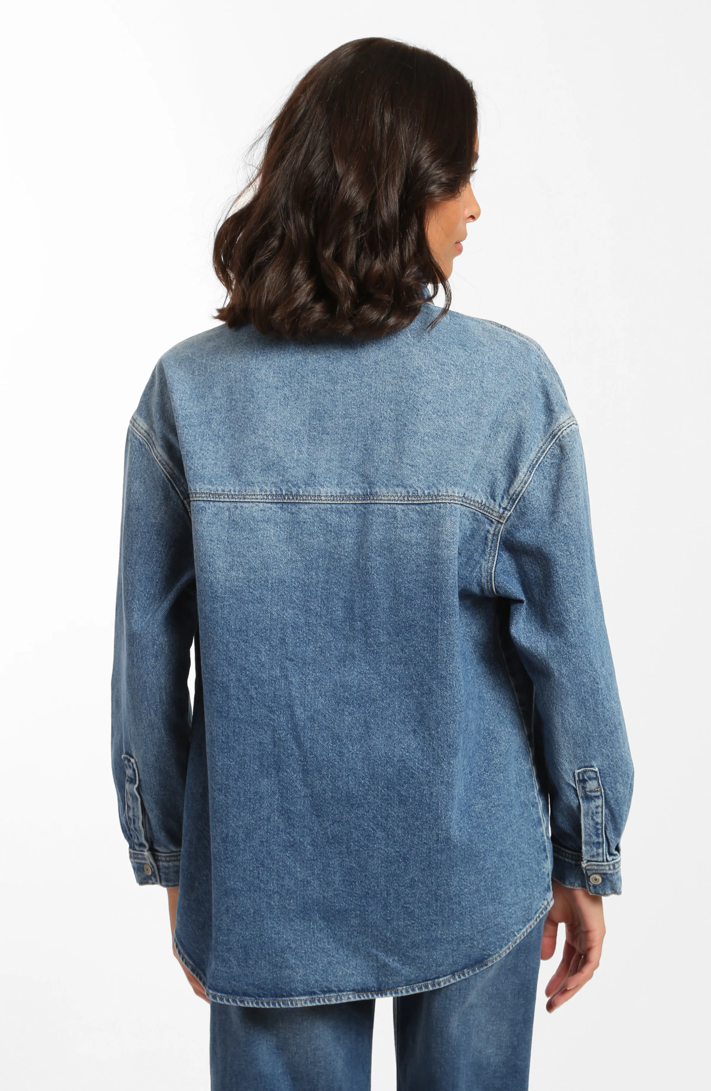 Ocean Denim Shirt in Blue Denim sold by Brooklyn Industries product image thumbnail 2