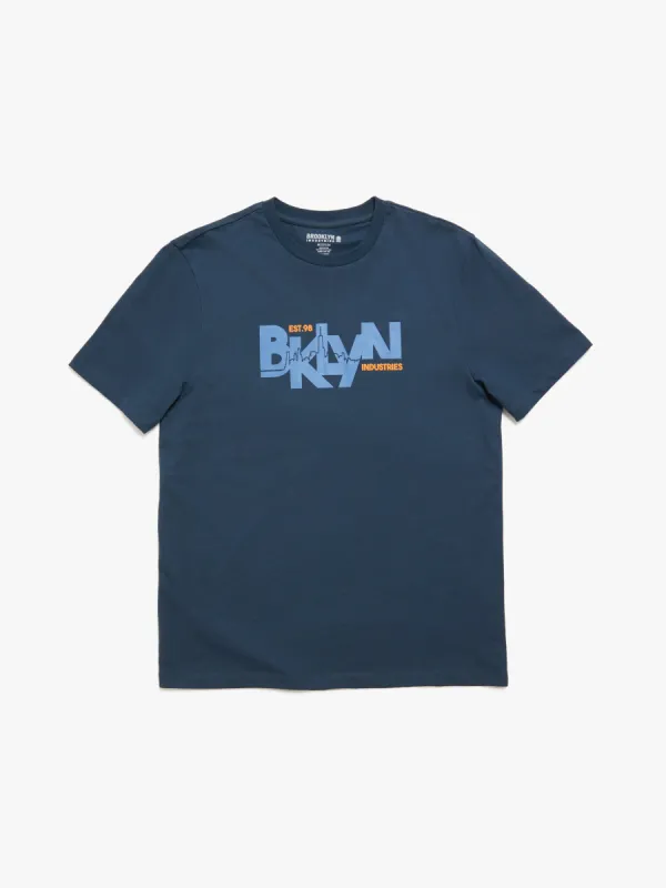 Men's Brooklyn T-shirt in Moonlit Ocean sold by Brooklyn Industries
