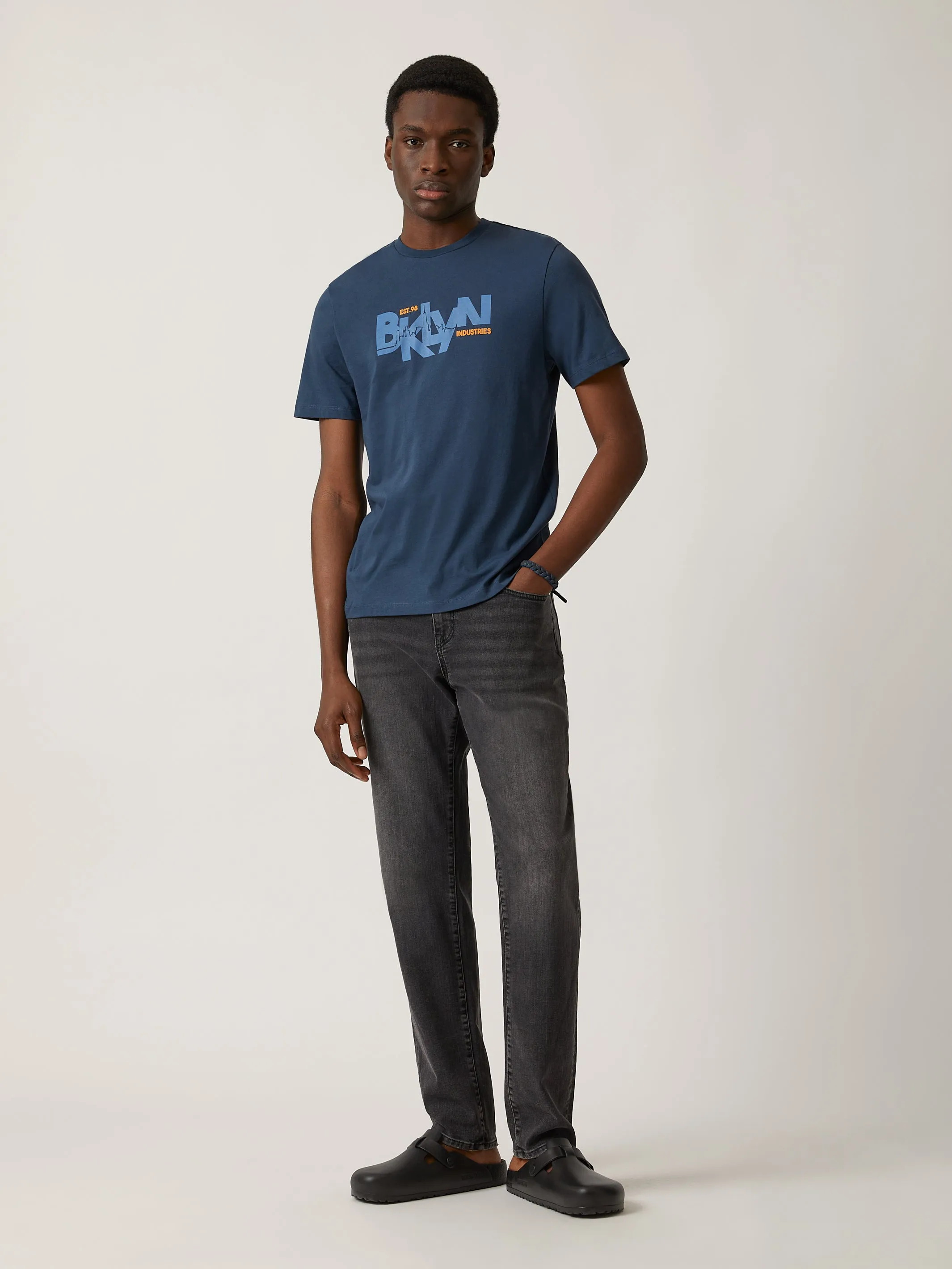 Men's Brooklyn T-shirt in Moonlit Ocean sold by Brooklyn Industries product image thumbnail 2
