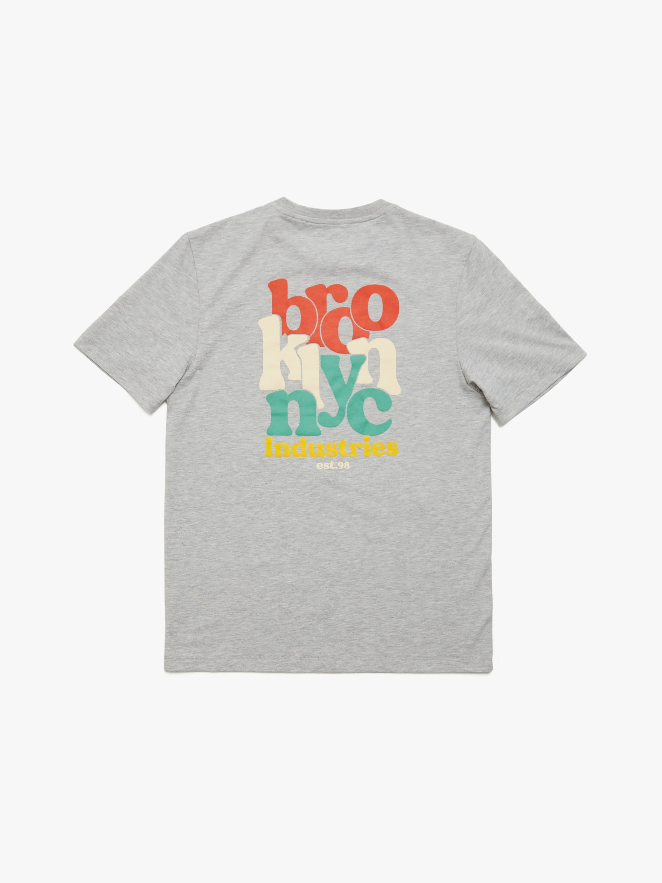 Men's NYC T-shirt in Grey Melange sold by Brooklyn Industries product image thumbnail 2