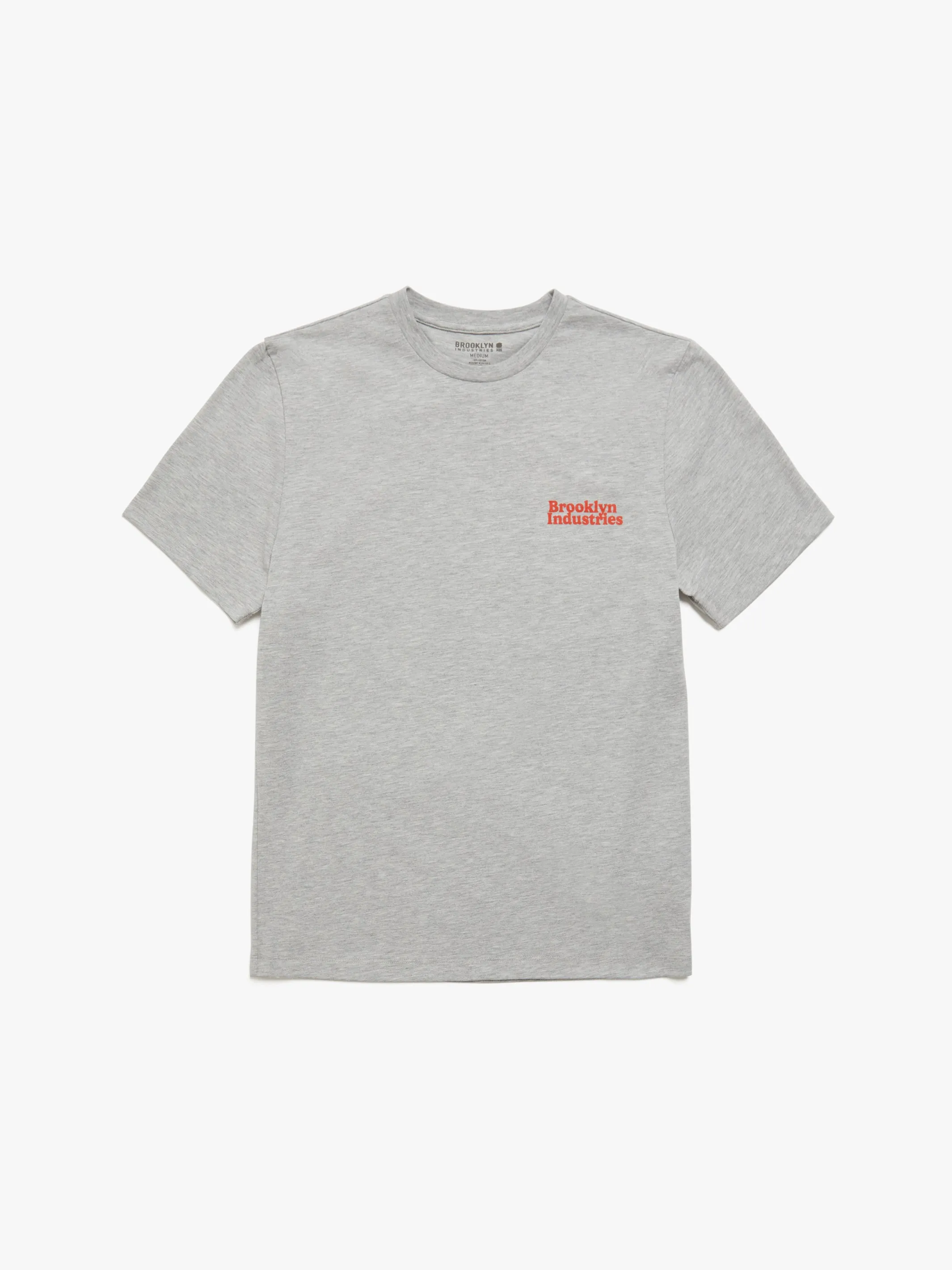 Men's NYC T-shirt in Grey Melange sold by Brooklyn Industries