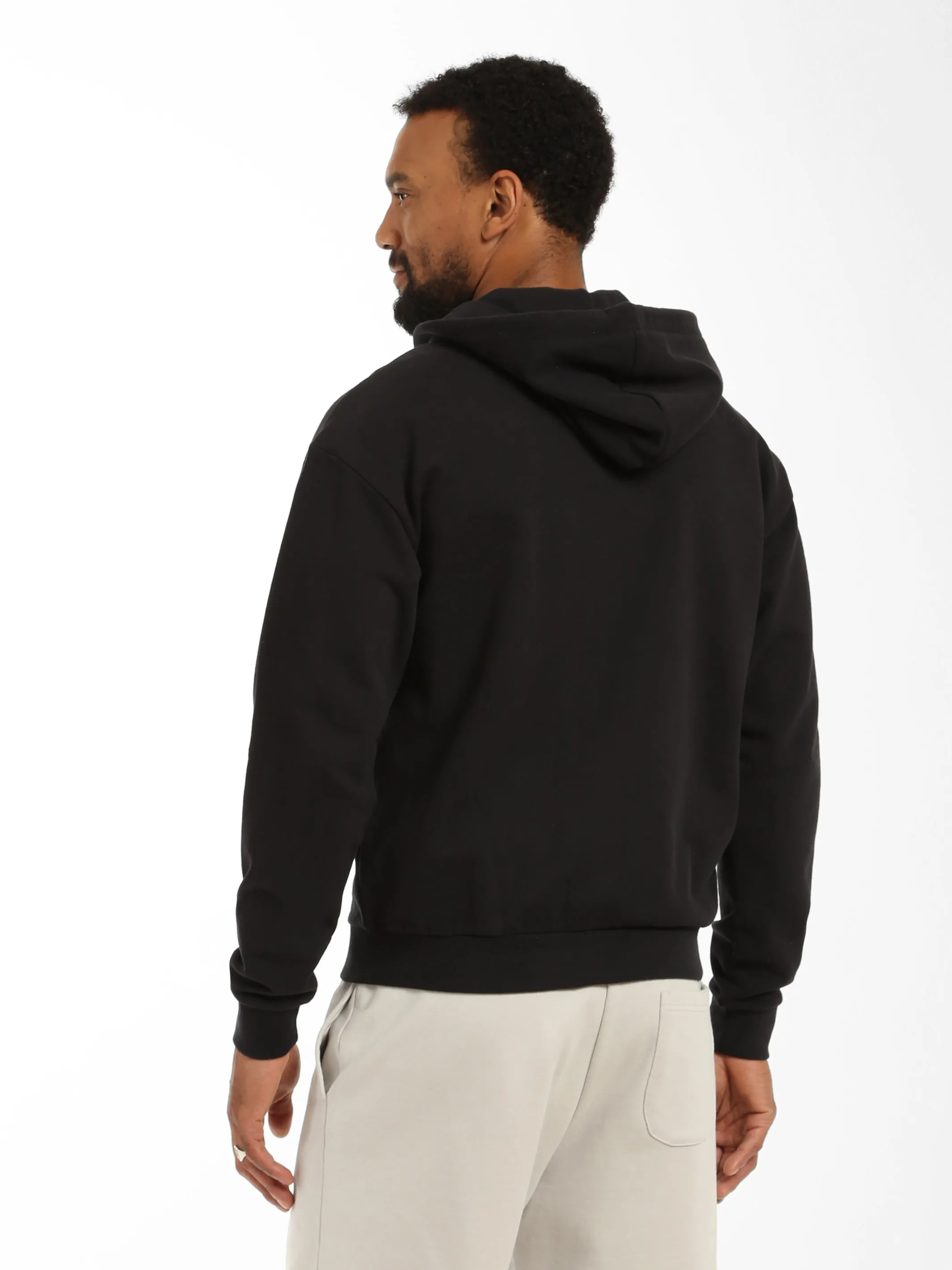 Men's "Brooklyn NY" Zip-Up Hoodie in Black sold by Brooklyn Industries product image thumbnail 4