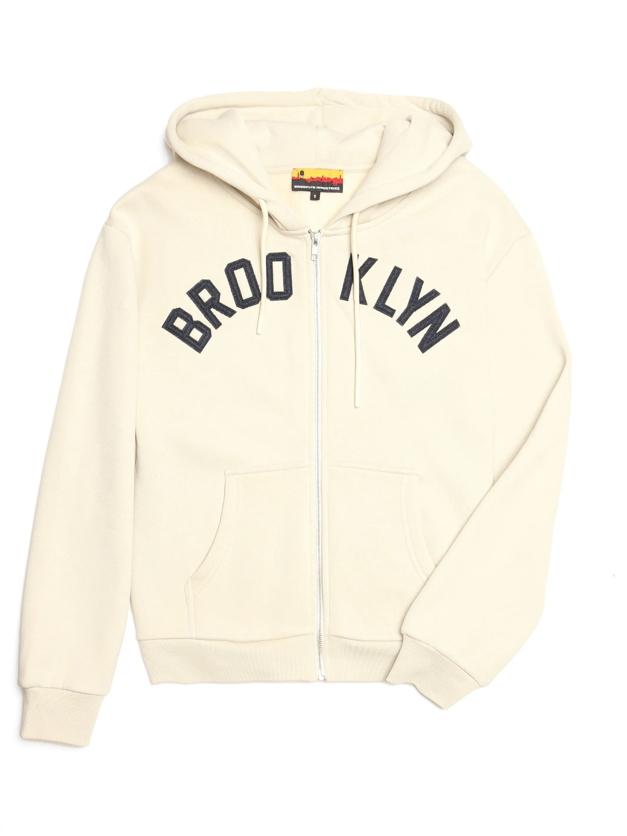 Women's Brooklyn Applique Zip Up Hoodie sold by Brooklyn Industries