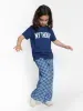Girl's Reversed Brooklyn T-Shirt in Mood Indigo sold by Brooklyn Industries