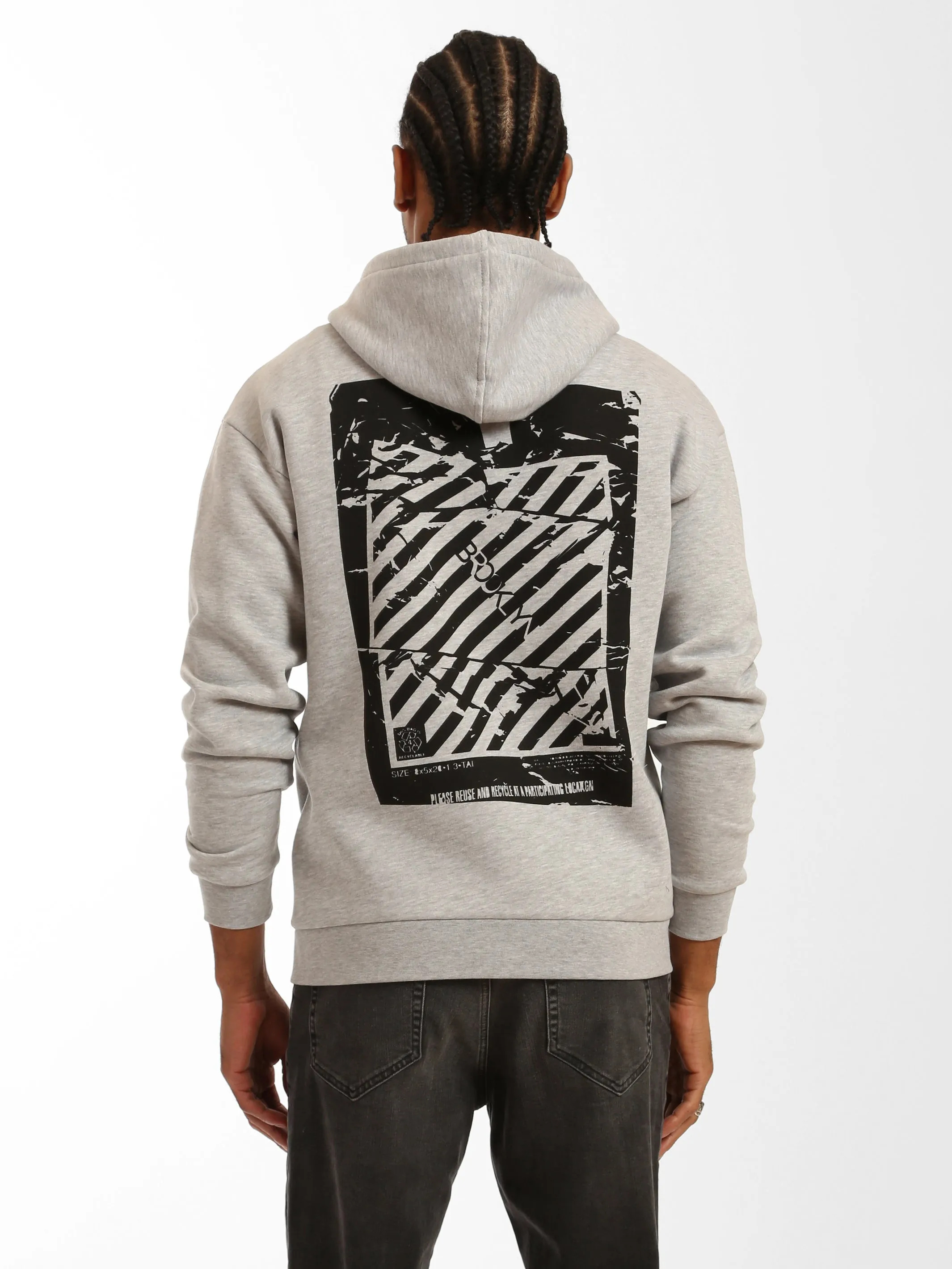 Men's Brooklyn Plastic Bag Zip-Up Hoodie sold by Brooklyn Industries product image thumbnail 4