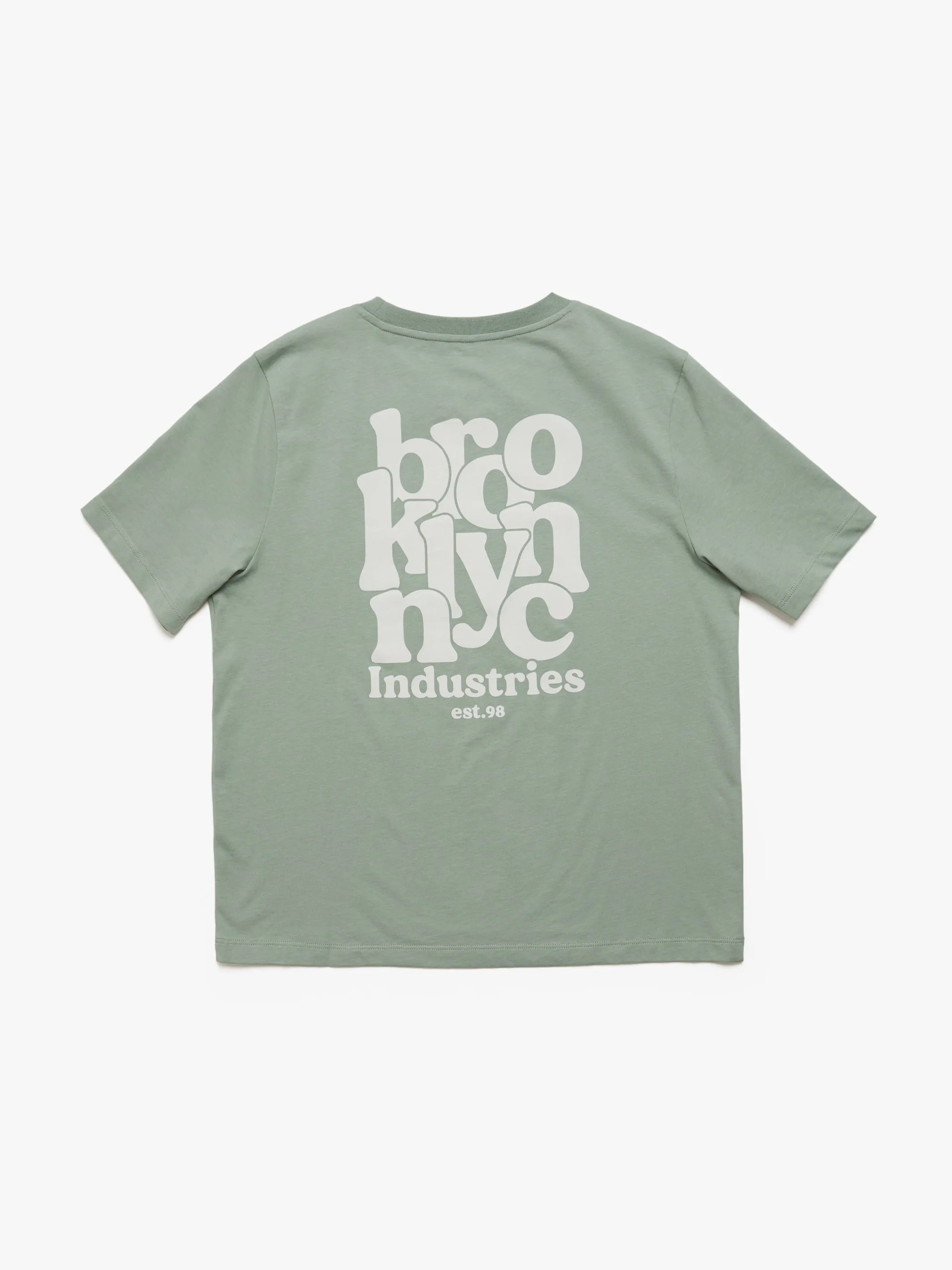 Women's NYC T-shirt in Green Milieu sold by Brooklyn Industries product image thumbnail 2
