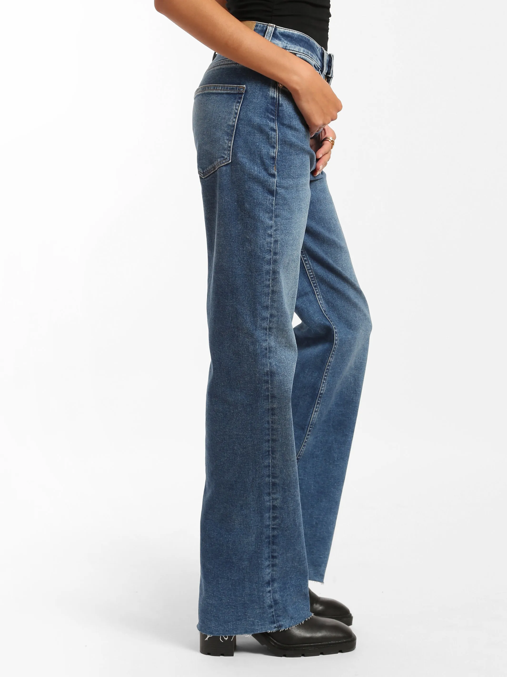 Park High Rise Wide Leg Jeans in Indigo Denim sold by Brooklyn Industries product image thumbnail 5