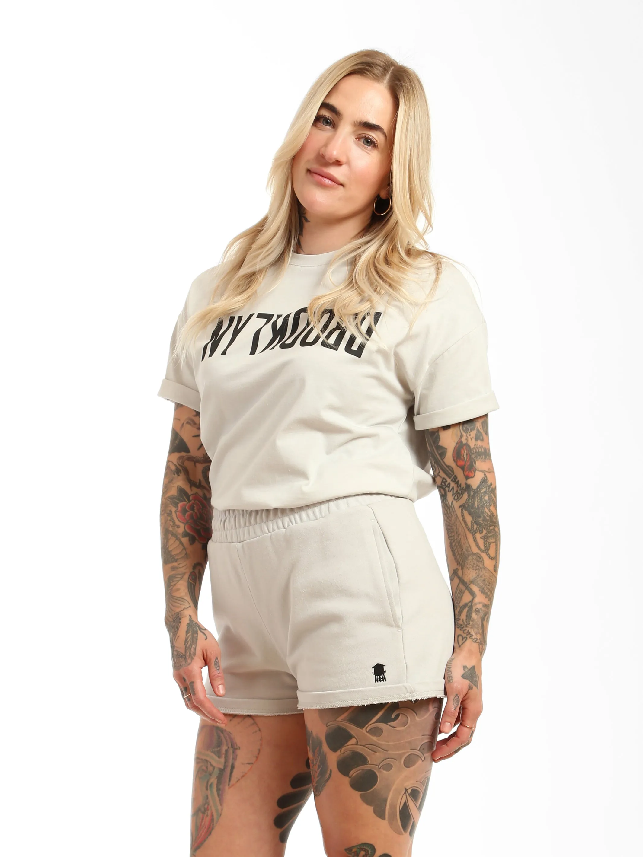 Women's Reversed Brooklyn T-shirt in Silver Birch sold by Brooklyn Industries product image thumbnail 3