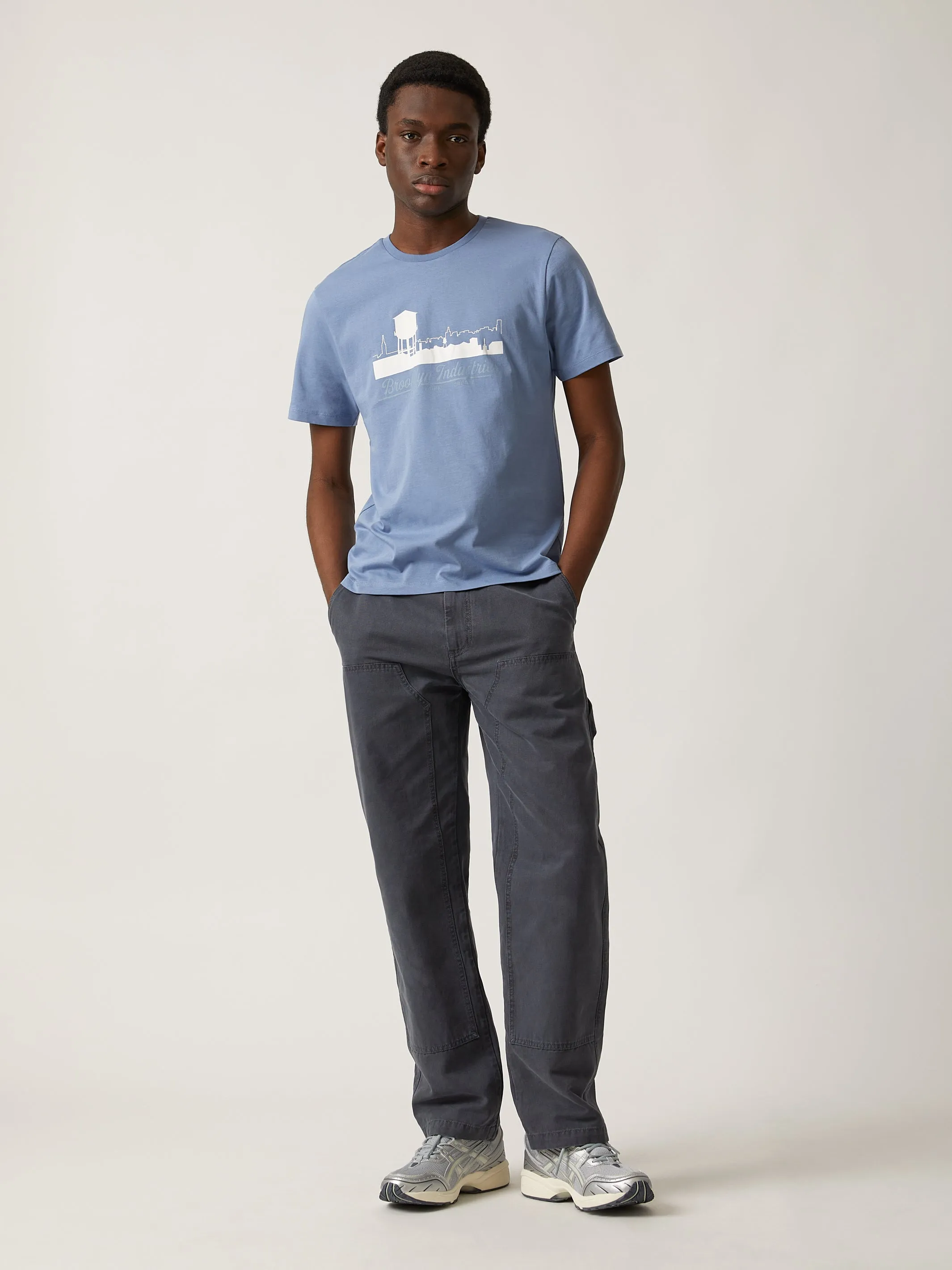 Men's Brooklyn Silhouette T-shirt in Infinity sold by Brooklyn Industries product image thumbnail 2