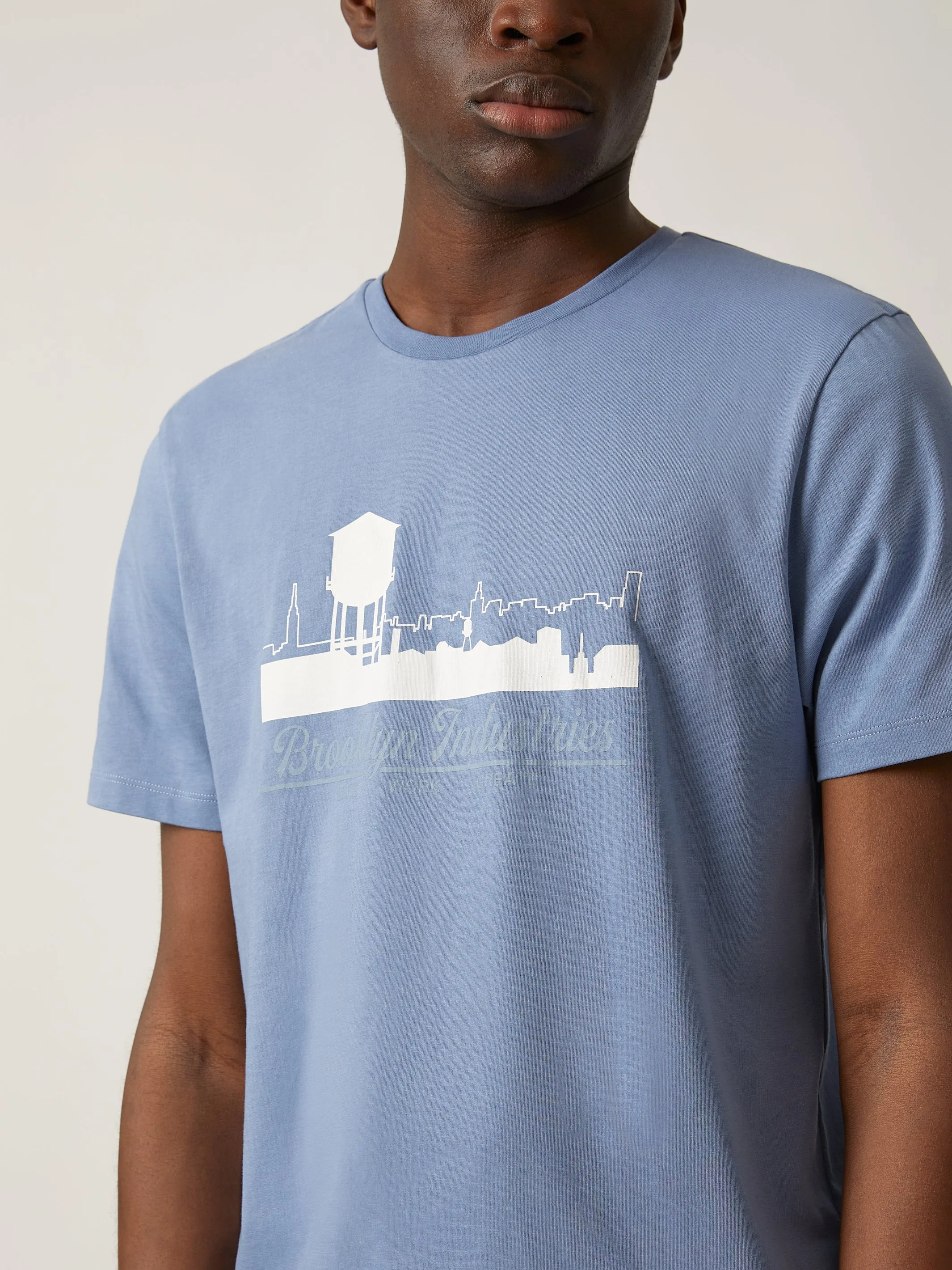 Men's Brooklyn Silhouette T-shirt in Infinity sold by Brooklyn Industries product image thumbnail 4