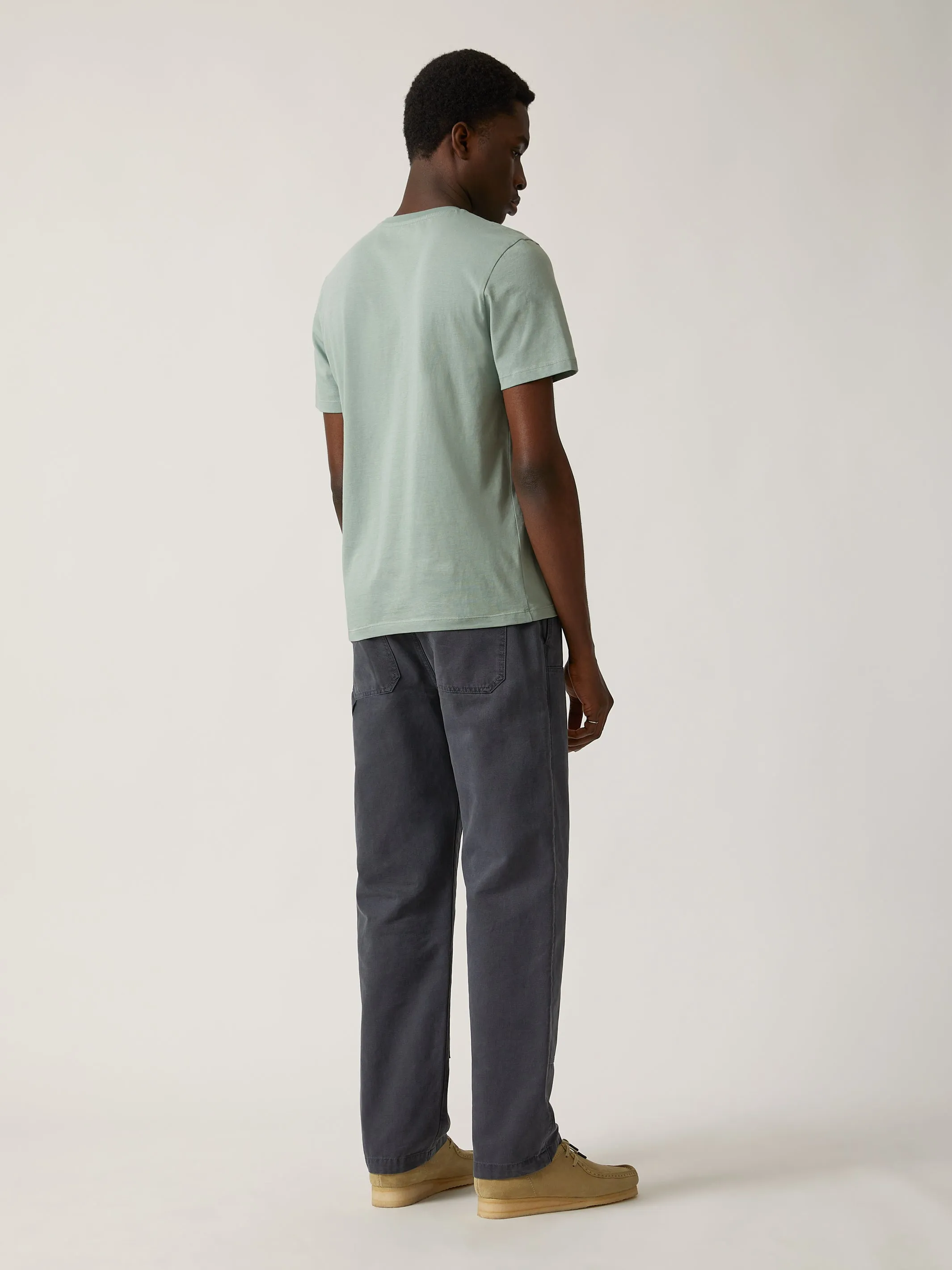 Men's Split T-shirt in Green Milieu sold by Brooklyn Industries product image thumbnail 3