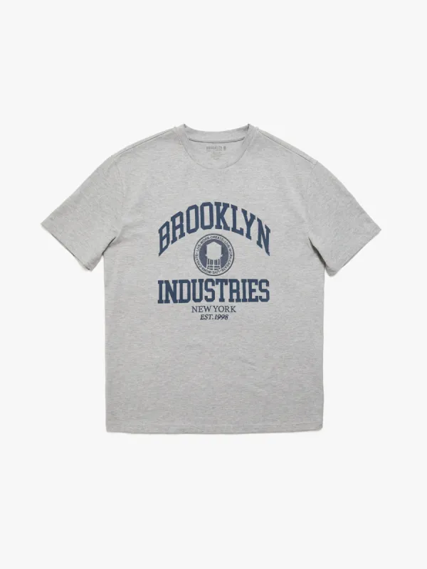 Men's Brooklyn Industries Heritage T-shirt in Grey Melange sold by Brooklyn Industries