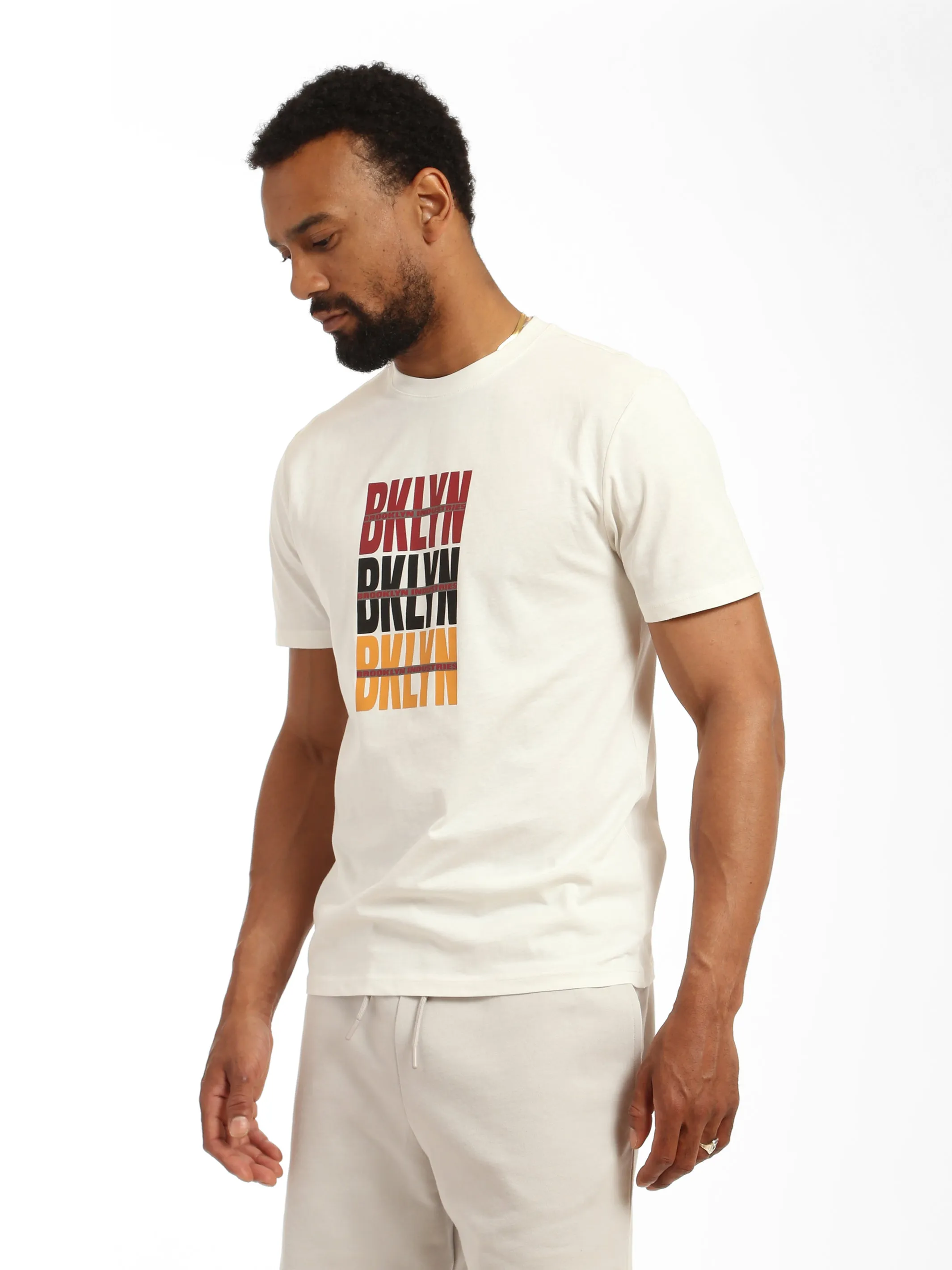 Men's Rep T-shirt in Antique White sold by Brooklyn Industries product image thumbnail 3