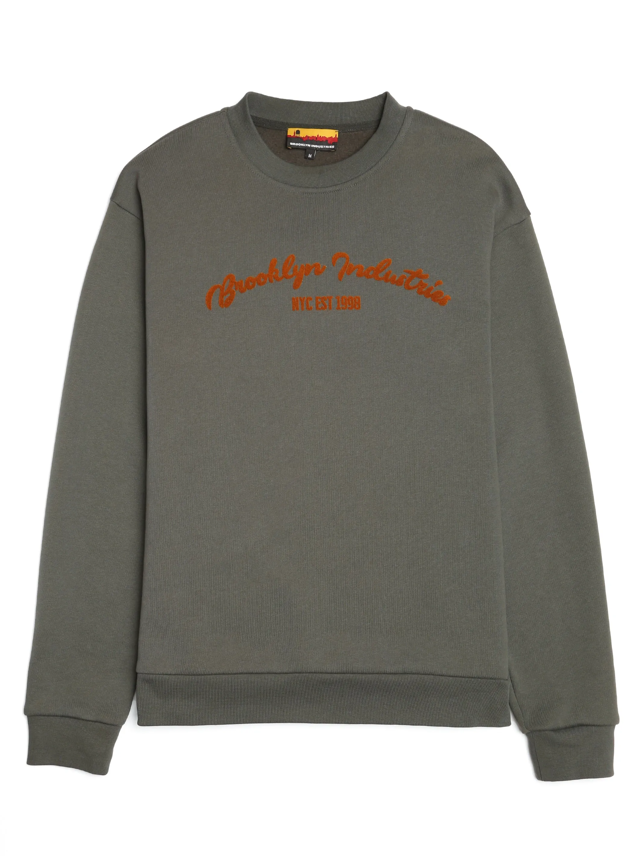 Men's BKI 1998 Crew Neck Sweatshirt in Climbing Ivy sold by Brooklyn Industries