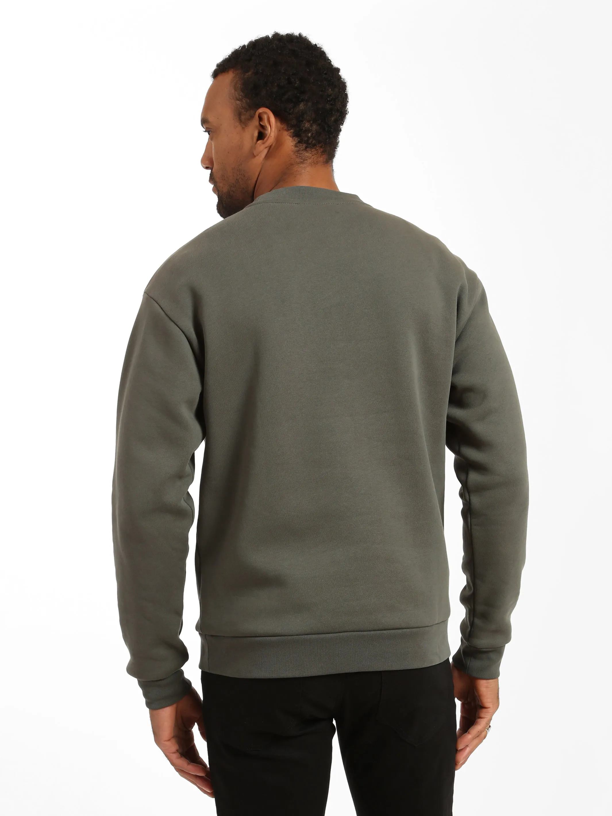Men's BKI 1998 Crew Neck Sweatshirt in Climbing Ivy sold by Brooklyn Industries product image thumbnail 4