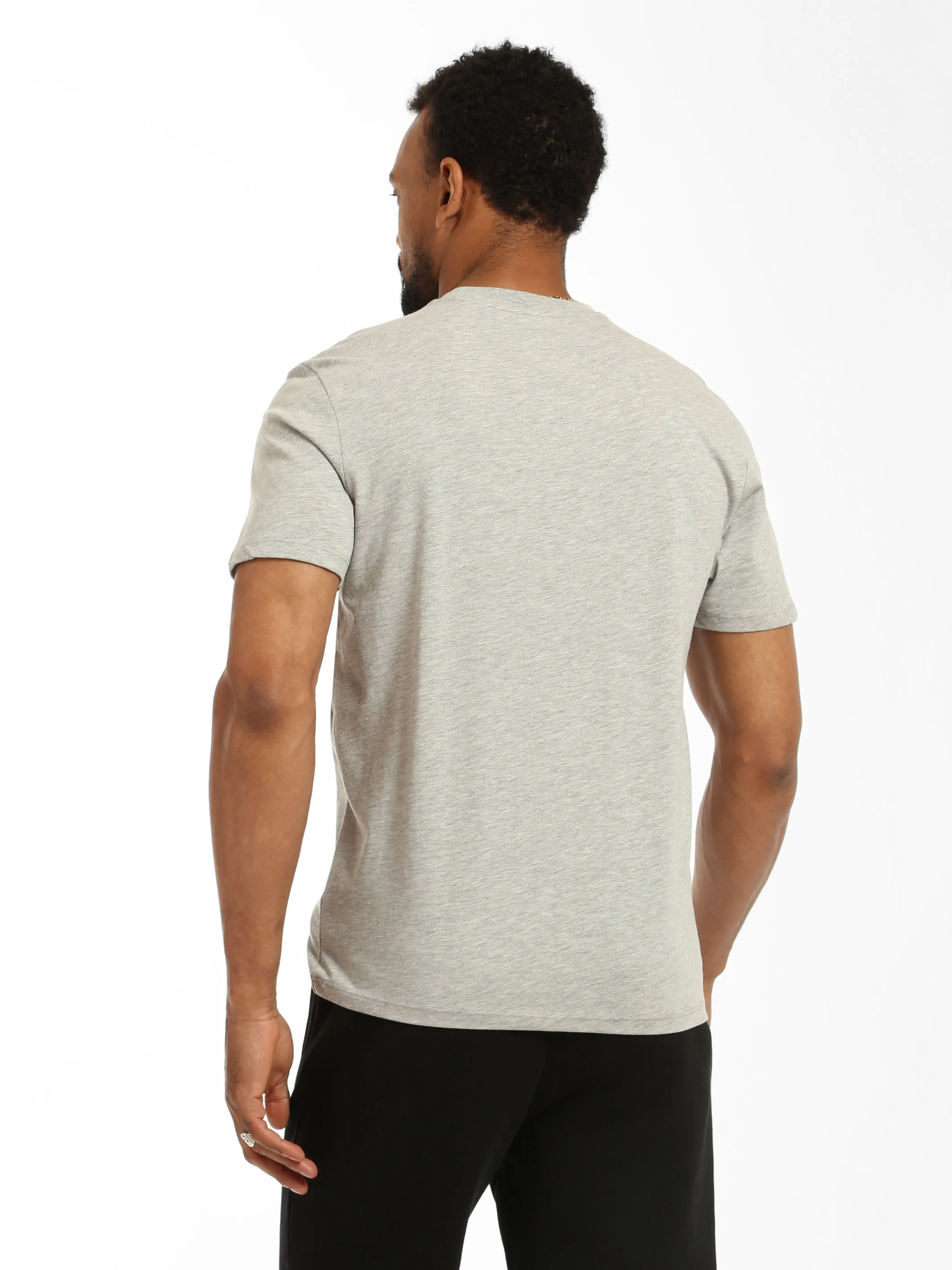 Men's Reversed Brooklyn T-shirt in Grey Melange sold by Brooklyn Industries product image thumbnail 4