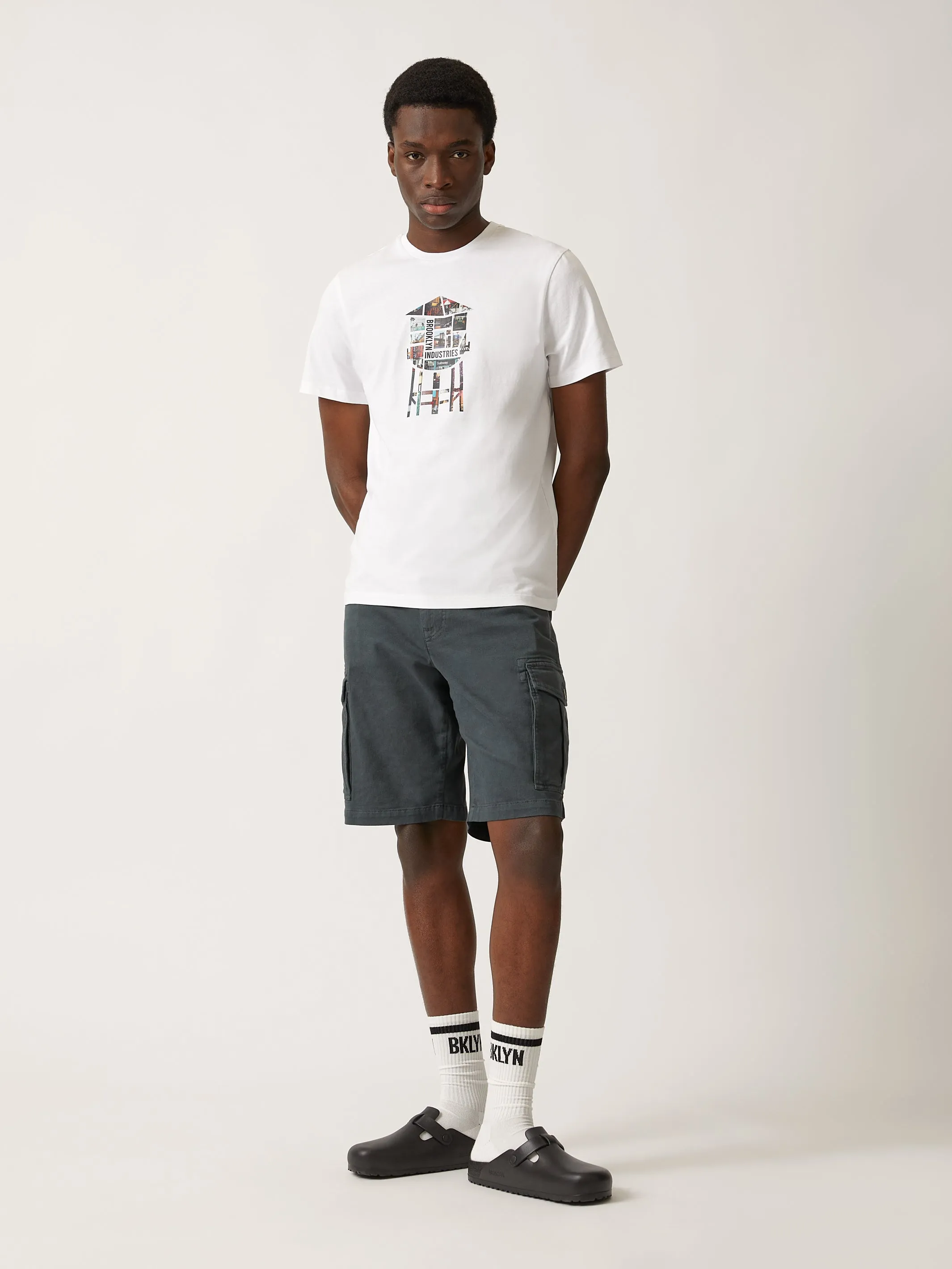 Men's Brooklyn Water Tower Photo T-shirt in White sold by Brooklyn Industries product image thumbnail 2