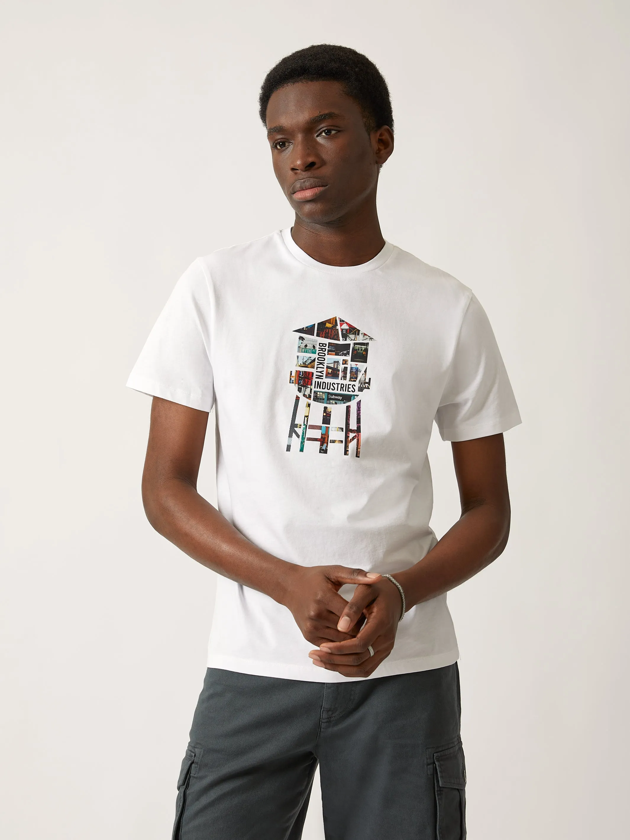 Men's Brooklyn Water Tower Photo T-shirt in White sold by Brooklyn Industries product image thumbnail 4
