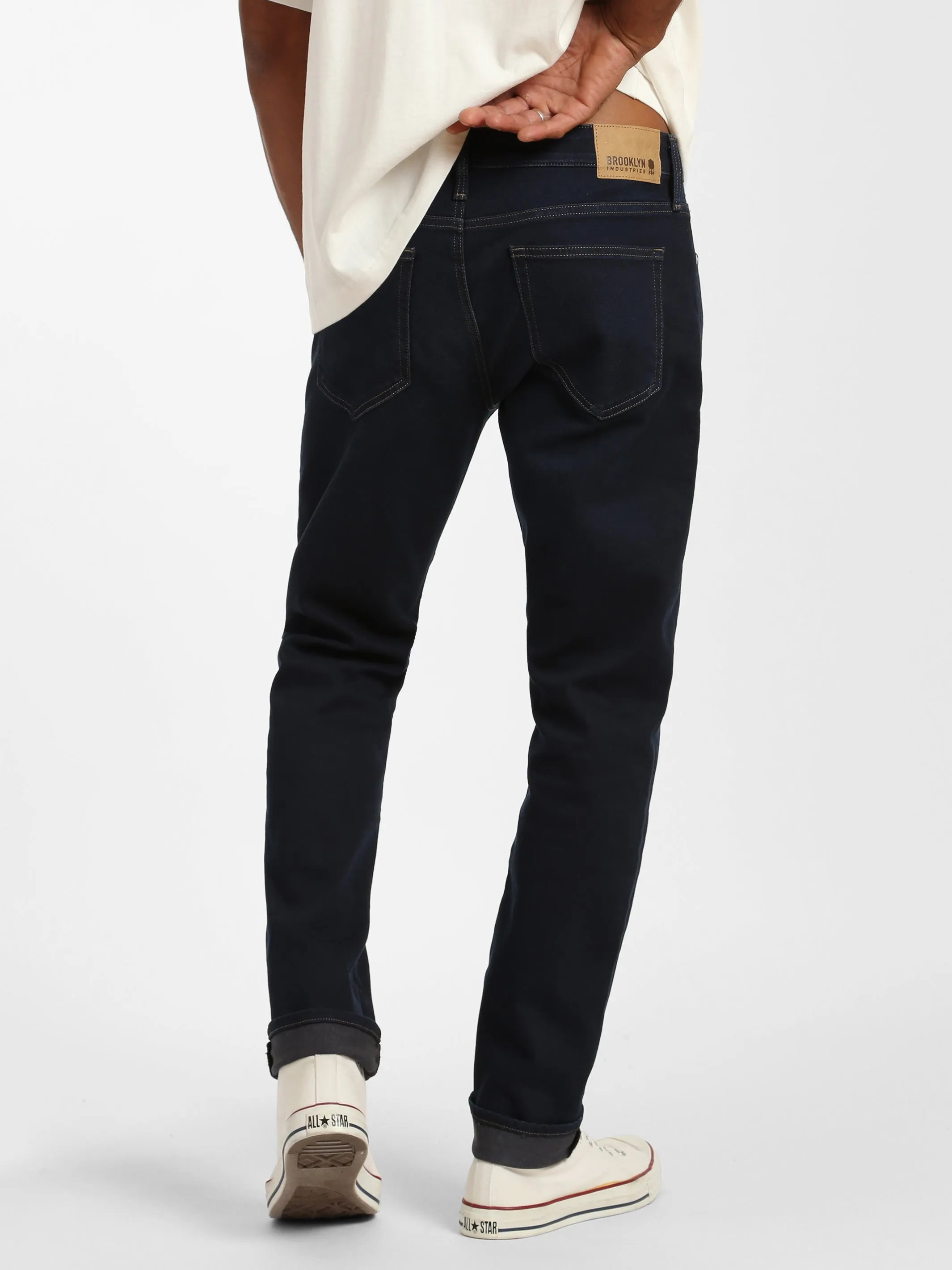 Bedford Slim Leg Jeans in Rinse Brushed Denim sold by Brooklyn Industries product image thumbnail 2
