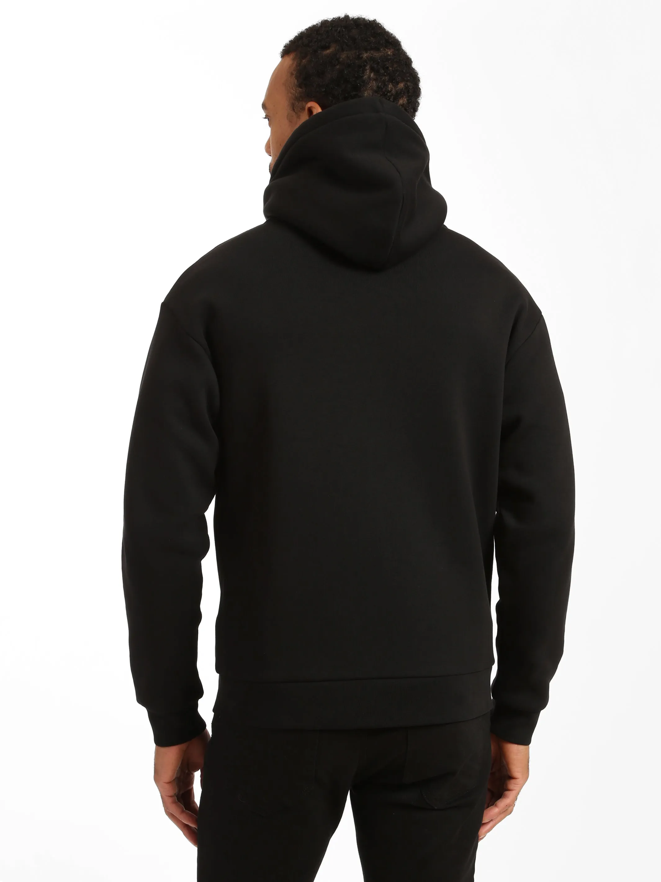 Men's BKI 1998 Zip Up Hoodie in Jet Black sold by Brooklyn Industries product image thumbnail 4