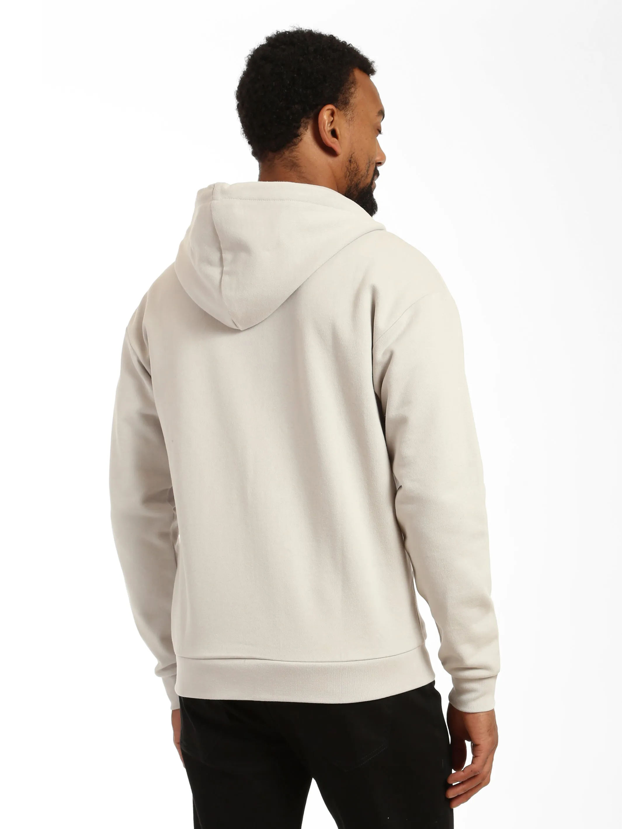 Men's Denim Patch Zip-Up Hoodie in Luna Rock sold by Brooklyn Industries product image thumbnail 4