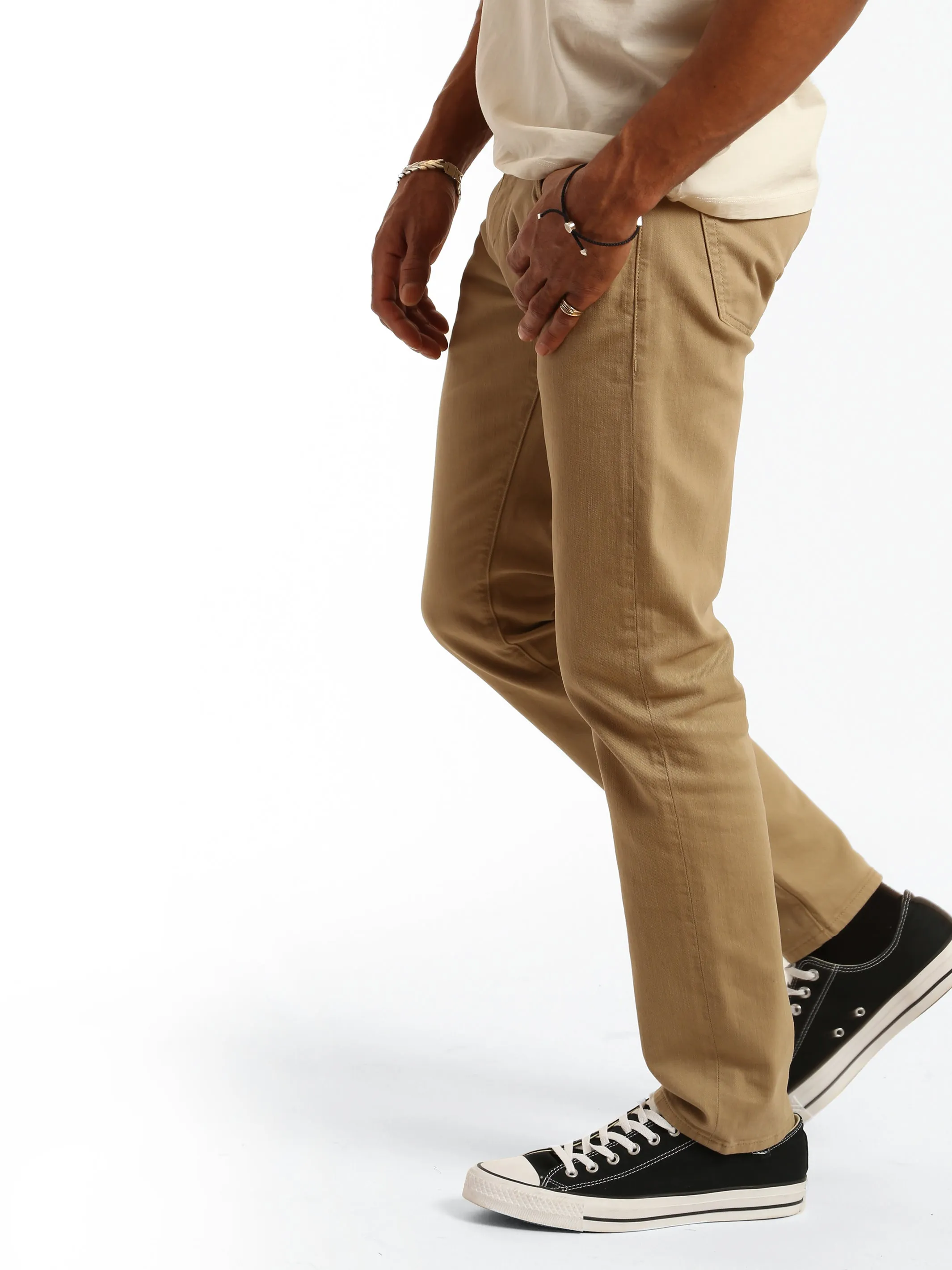 Bedford Slim Leg Pants in Khaki Comfort sold by Brooklyn Industries product image thumbnail 4