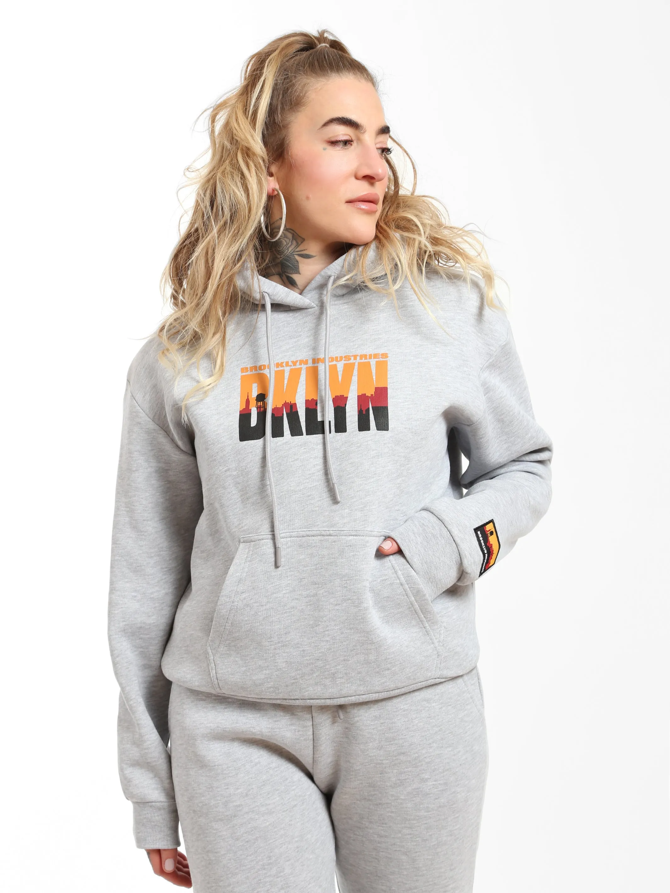 Women's BKLYN Printed Hoodie sold by Brooklyn Industries product image thumbnail 3