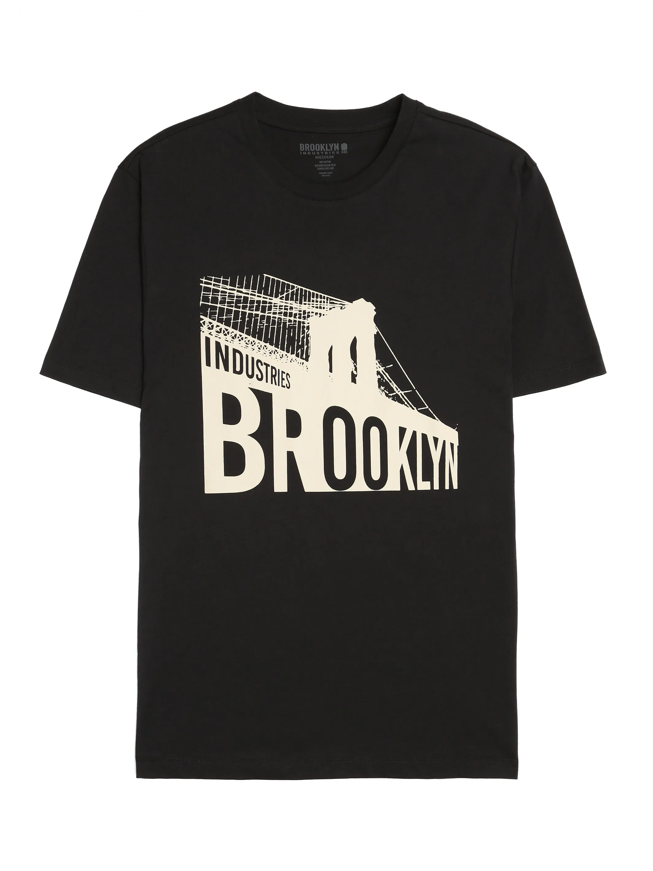 Men's Brooklyn Bridge T-shirt in Jet Black sold by Brooklyn Industries