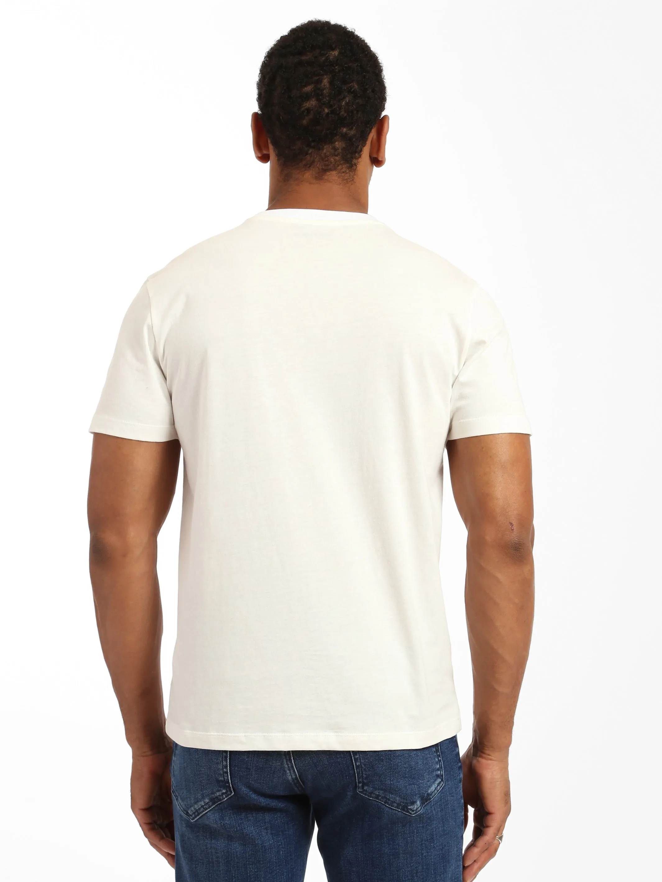 Men's BKI News T-shirt in Antique White sold by Brooklyn Industries product image thumbnail 4