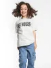 Girl's Reversed Brooklyn T-Shirt in Silver Birch sold by Brooklyn Industries