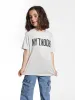Girl's Reversed Brooklyn T-Shirt in Silver Birch sold by Brooklyn Industries