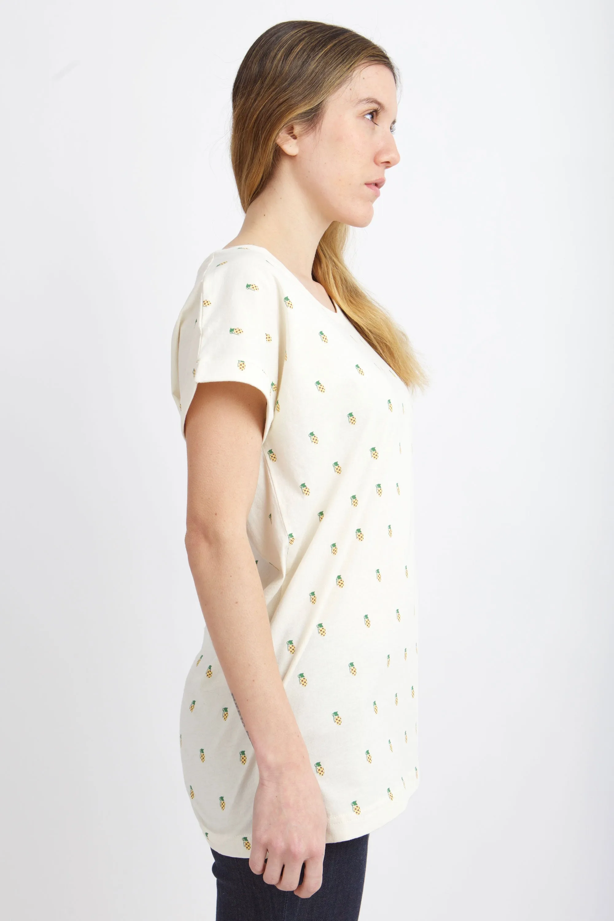 Women's Pineapple Grenade T-Shirt sold by Brooklyn Industries product image thumbnail 4