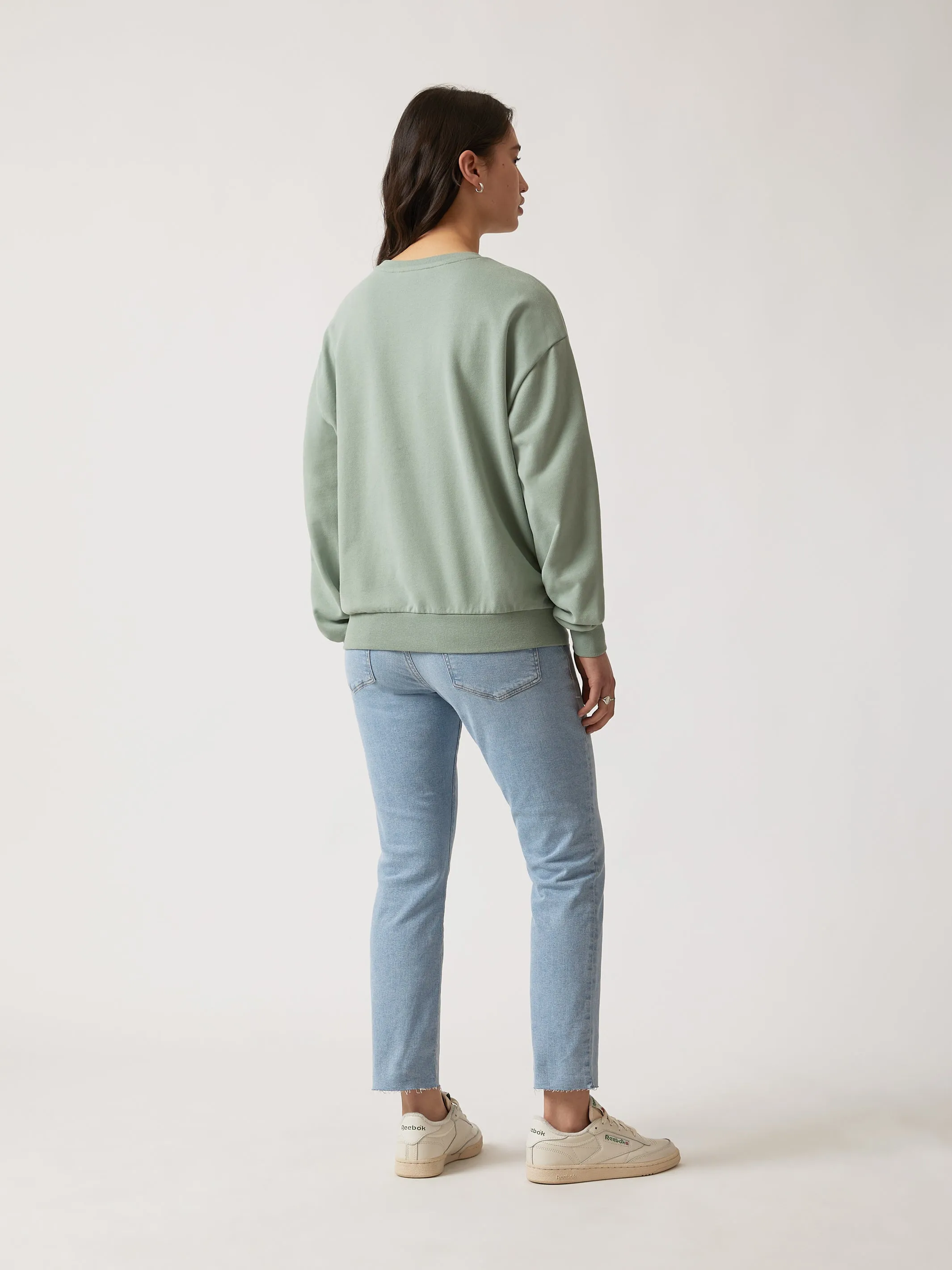 Women's Brooklyn Bridge Sweatshirt in Green Milieu sold by Brooklyn Industries product image thumbnail 3