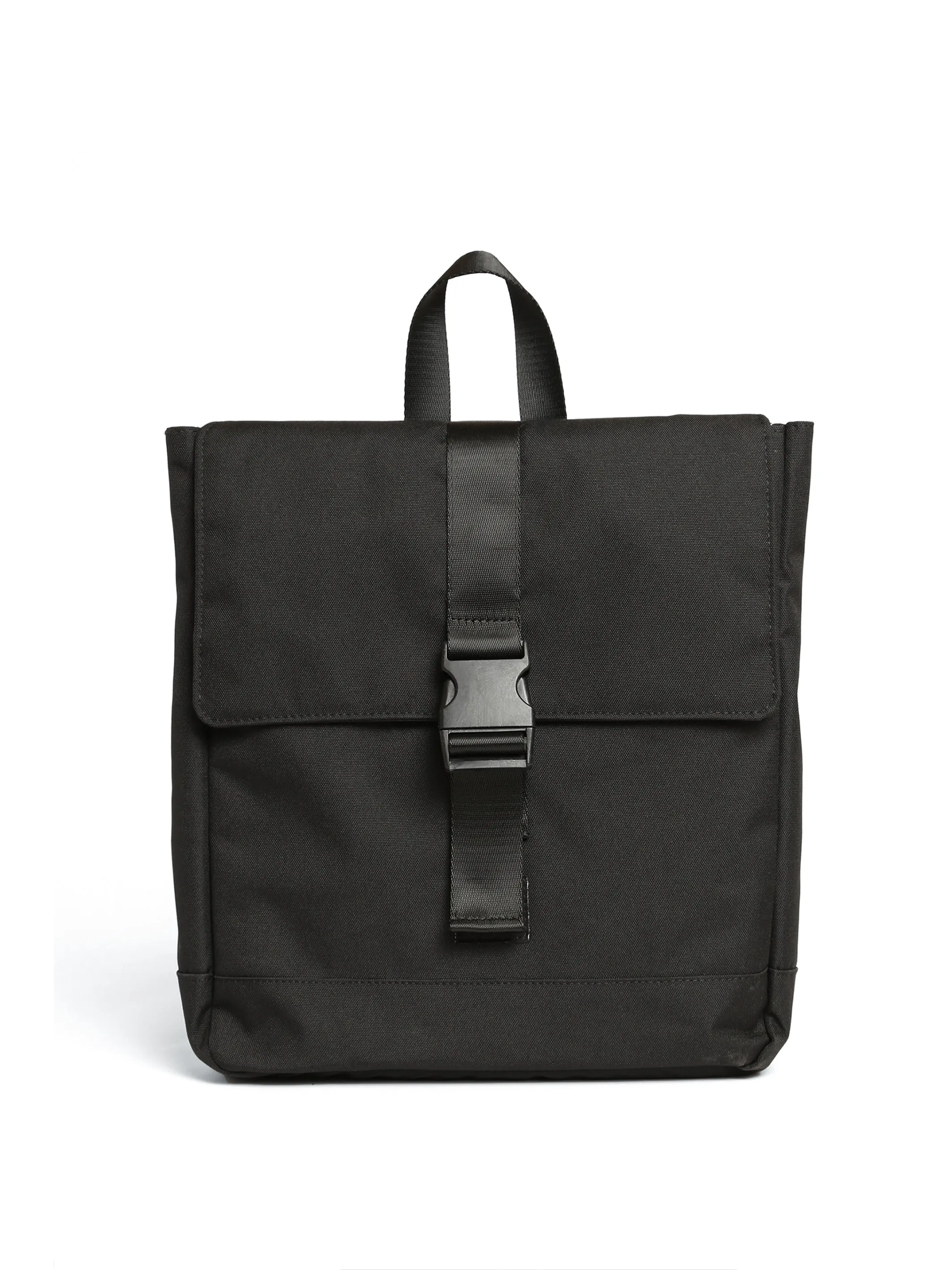 Buckle Flap Backpack in Black sold by Brooklyn Industries