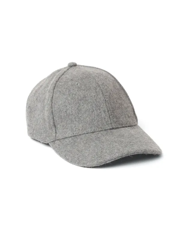 Textured Cap in Grey Melange sold by Brooklyn Industries