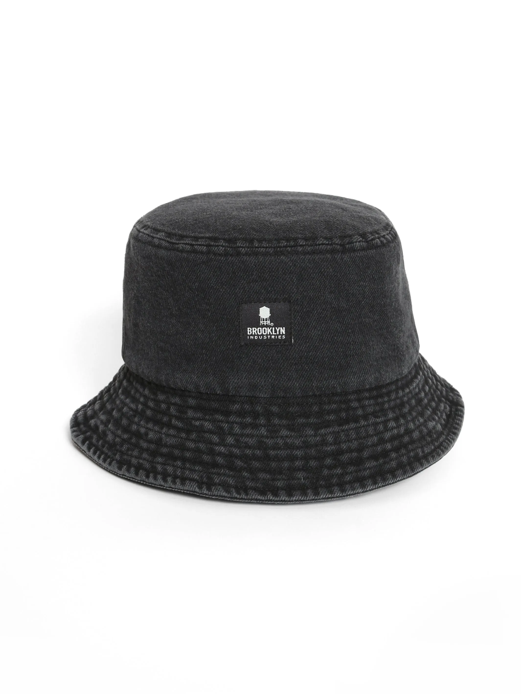 Denim Bucket Hat in Black sold by Brooklyn Industries
