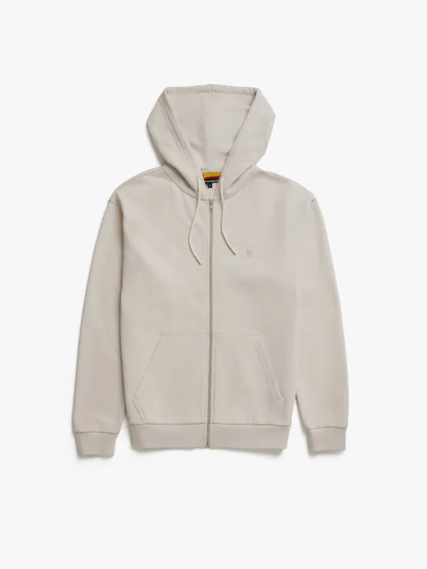Men's Water Tower Zip-Up Hoodie in Moonbeam sold by Brooklyn Industries