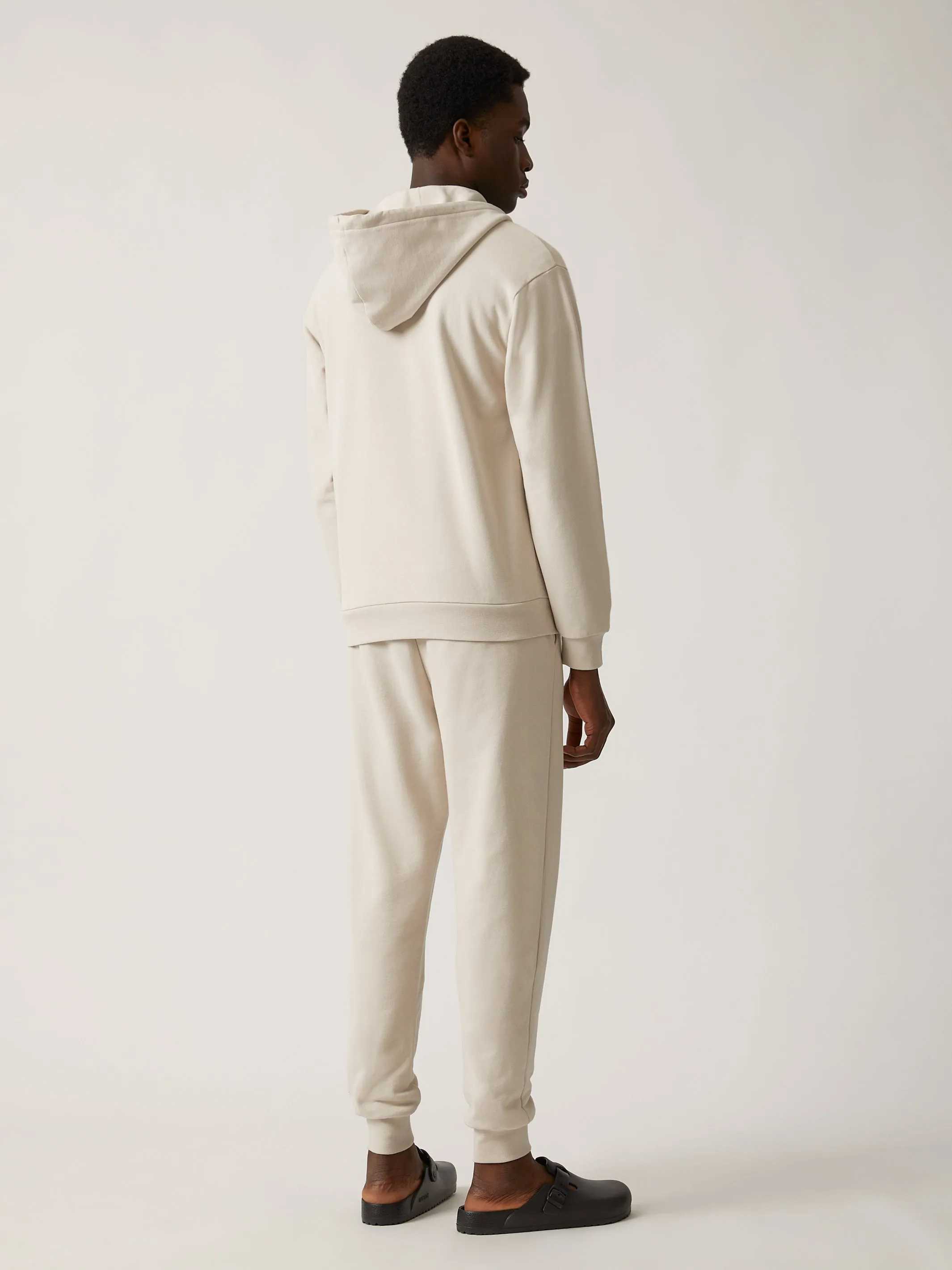Men's Water Tower Zip-Up Hoodie in Moonbeam sold by Brooklyn Industries product image thumbnail 4