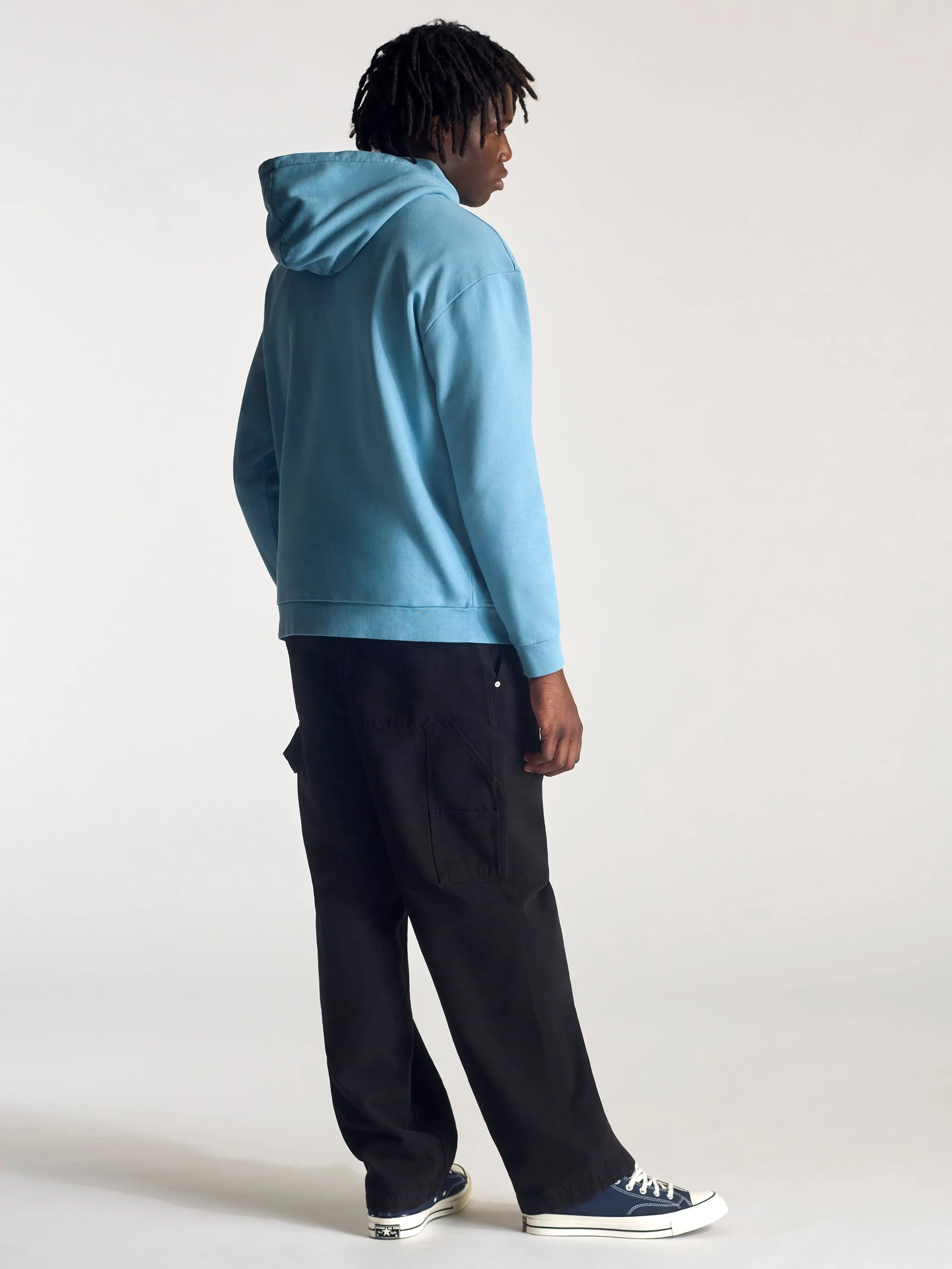 Men's Brooklyn Vintage Hooded Sweatshirt In Blue Shadow sold by Brooklyn Industries product image thumbnail 4