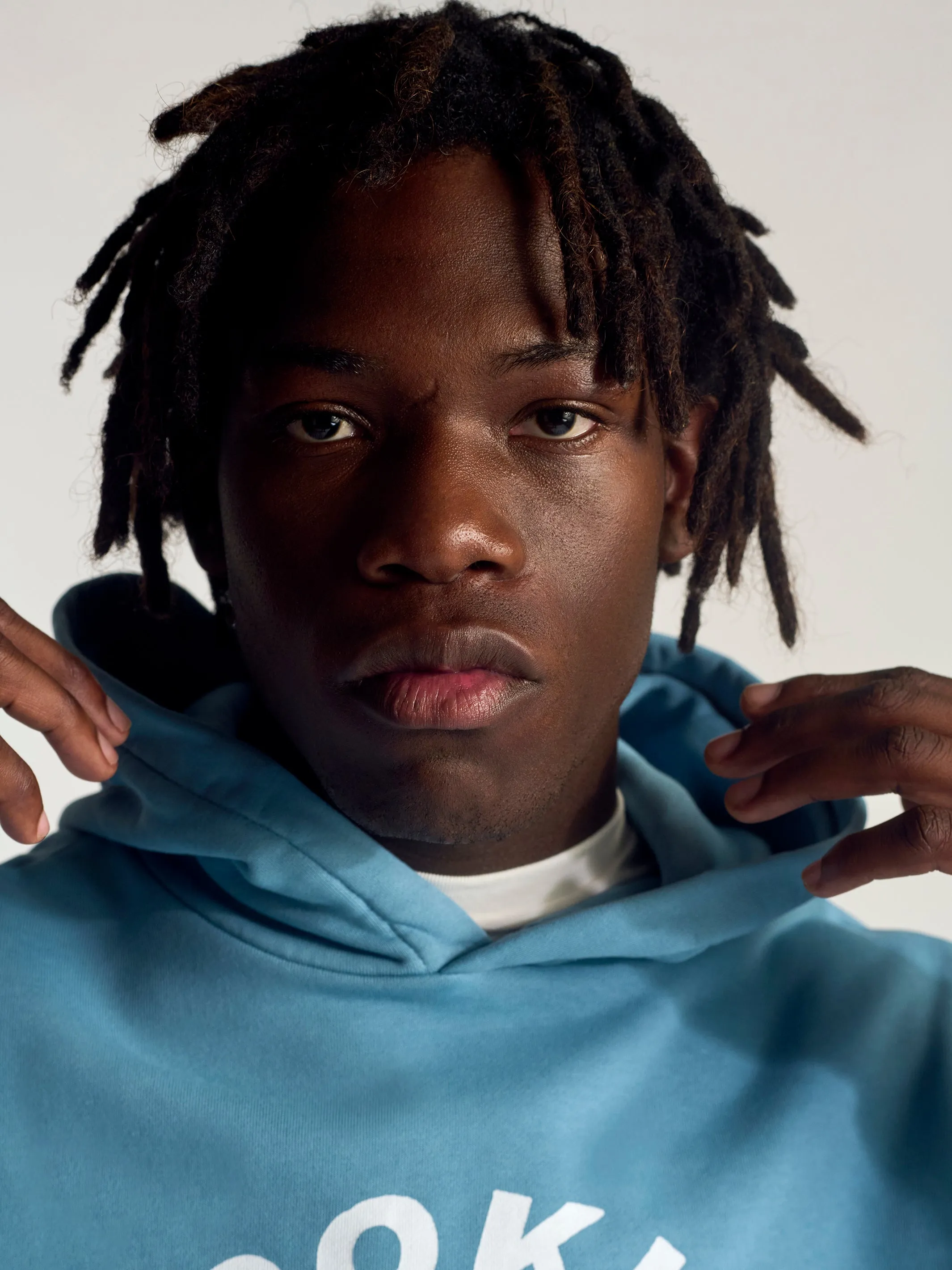 Men's Brooklyn Vintage Hooded Sweatshirt In Blue Shadow sold by Brooklyn Industries product image thumbnail 5