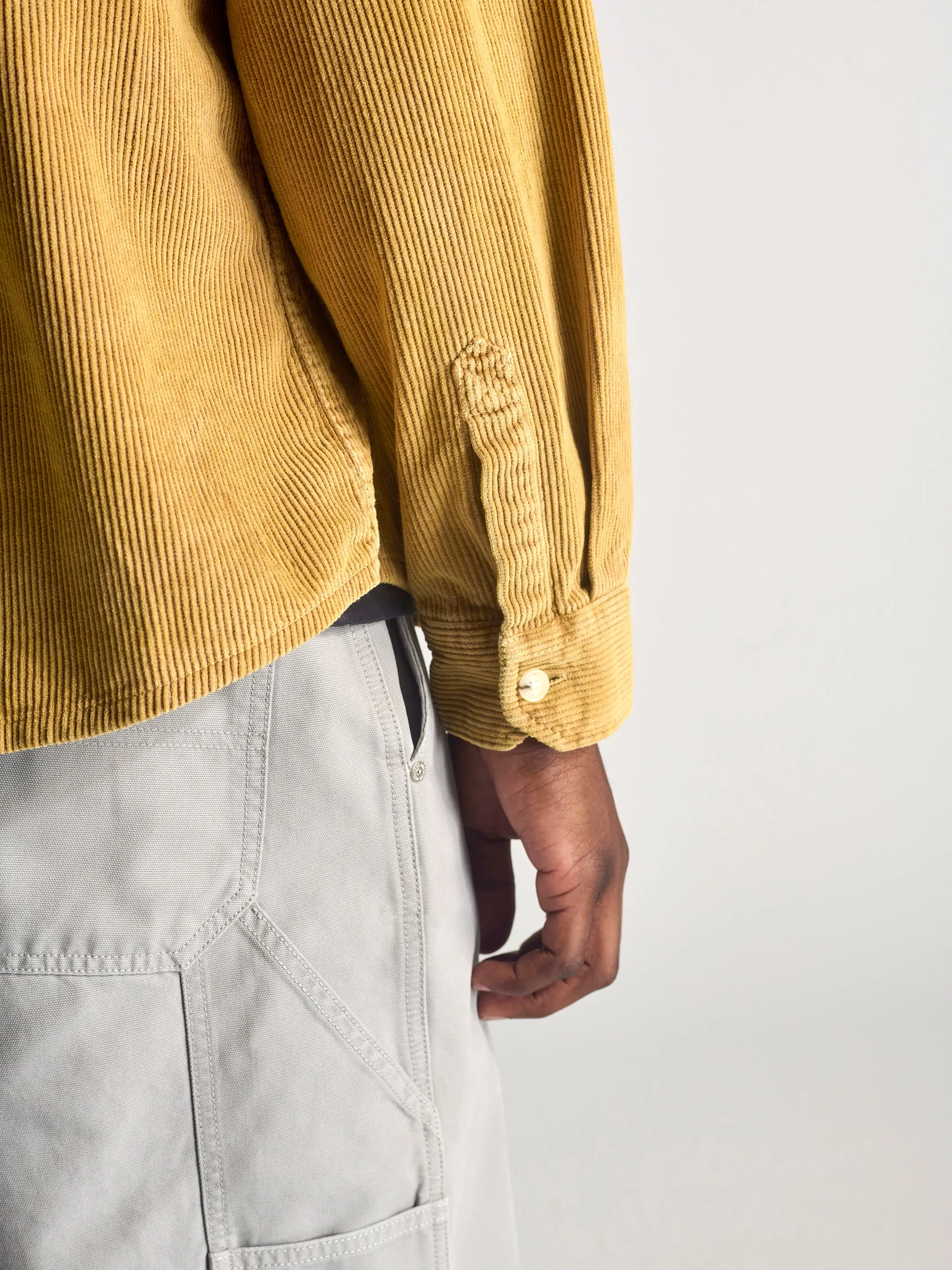 Men's Corduroy Overshirt In Wood Thrush sold by Brooklyn Industries product image thumbnail 5